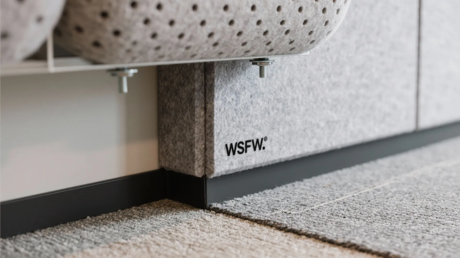 5) Acoustic layering: ceiling, wall, and soft flooring