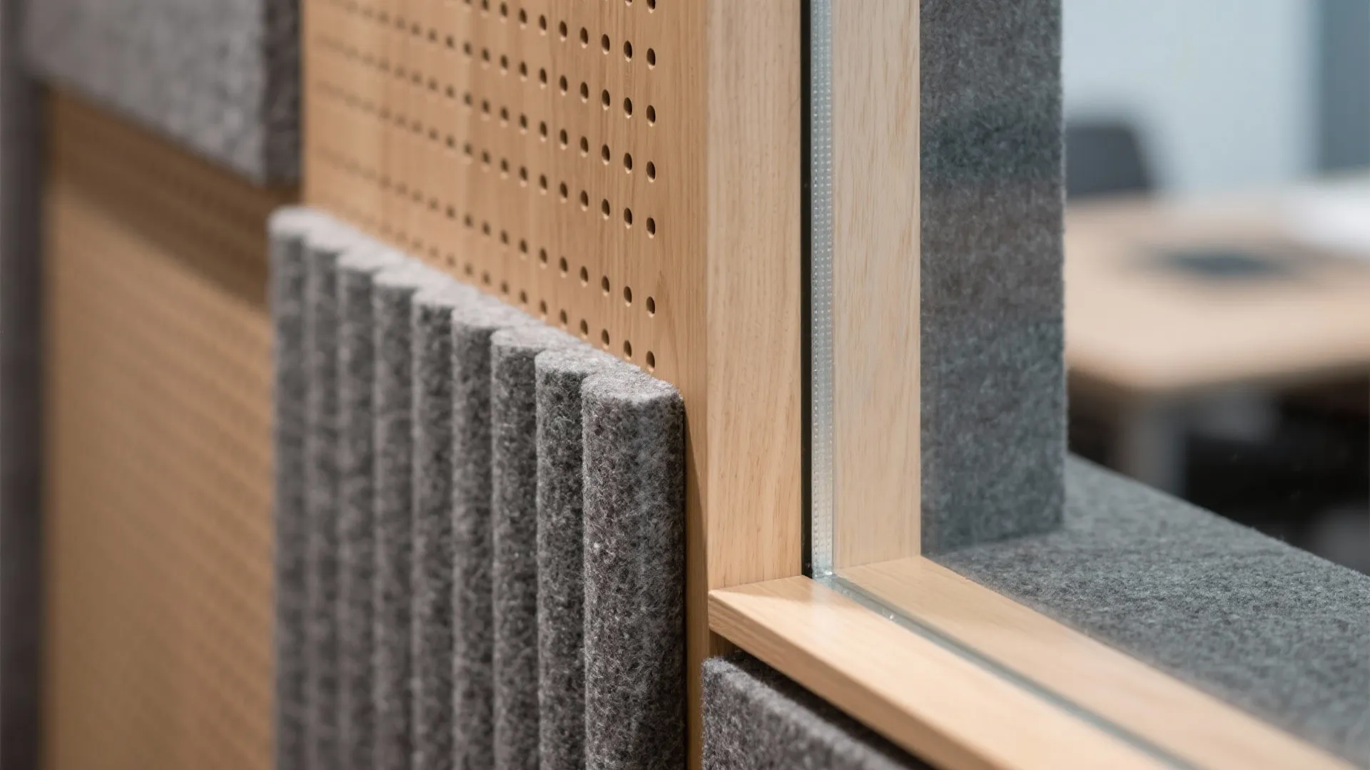 Acoustic zoning with layered materials