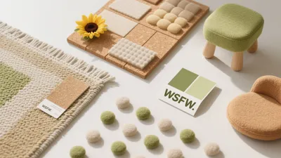 Soft Green & Neutral Texture Palette Inspiration