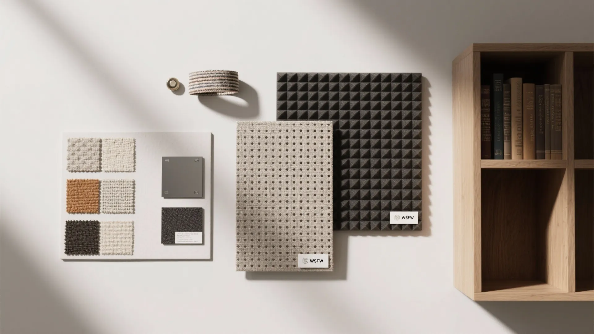 Layered acoustics without bulky panels