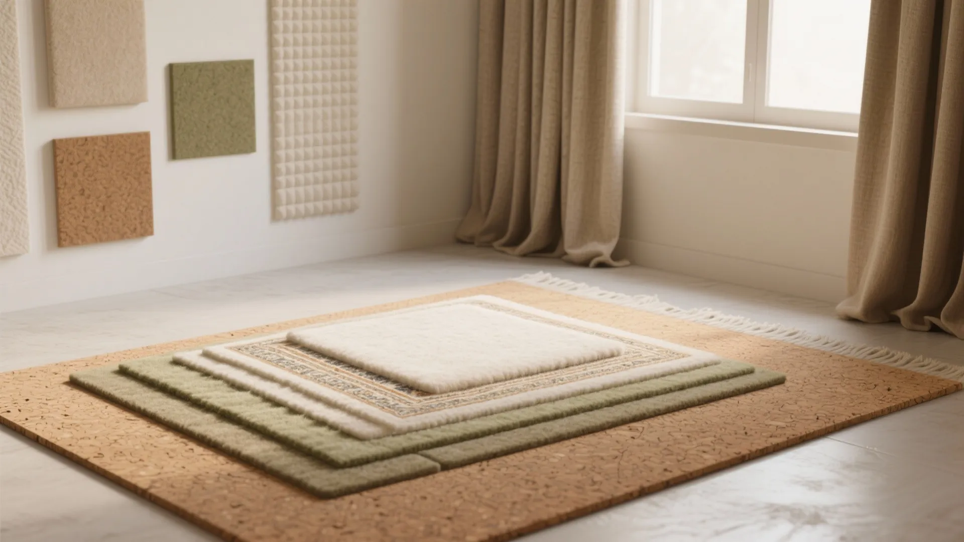Acoustic Comfort: Rugs, Cork Underlay, and Gentle Sound Control