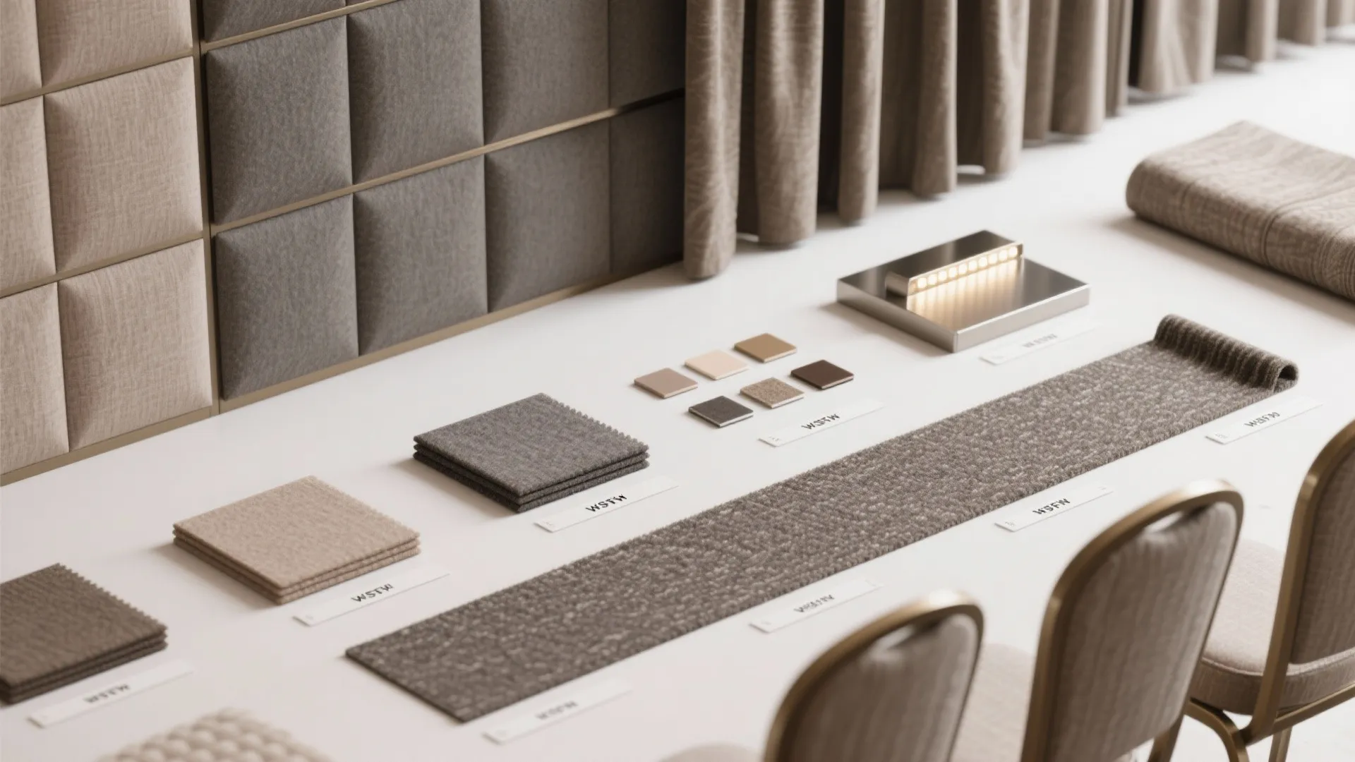 Acoustic panels and soft finishes for clear sound