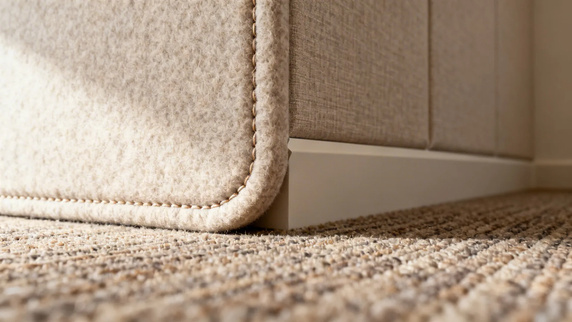 Acoustic layering: ceiling baffles, soft flooring, and wall absorption