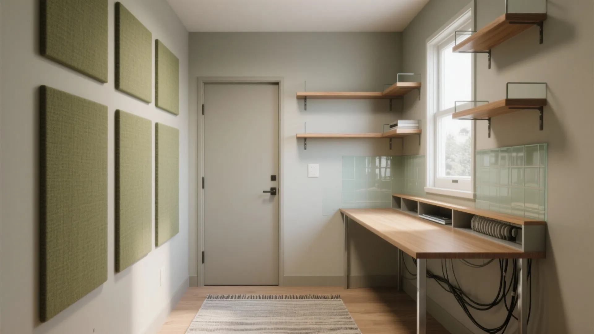 Acoustic-first minimalist study