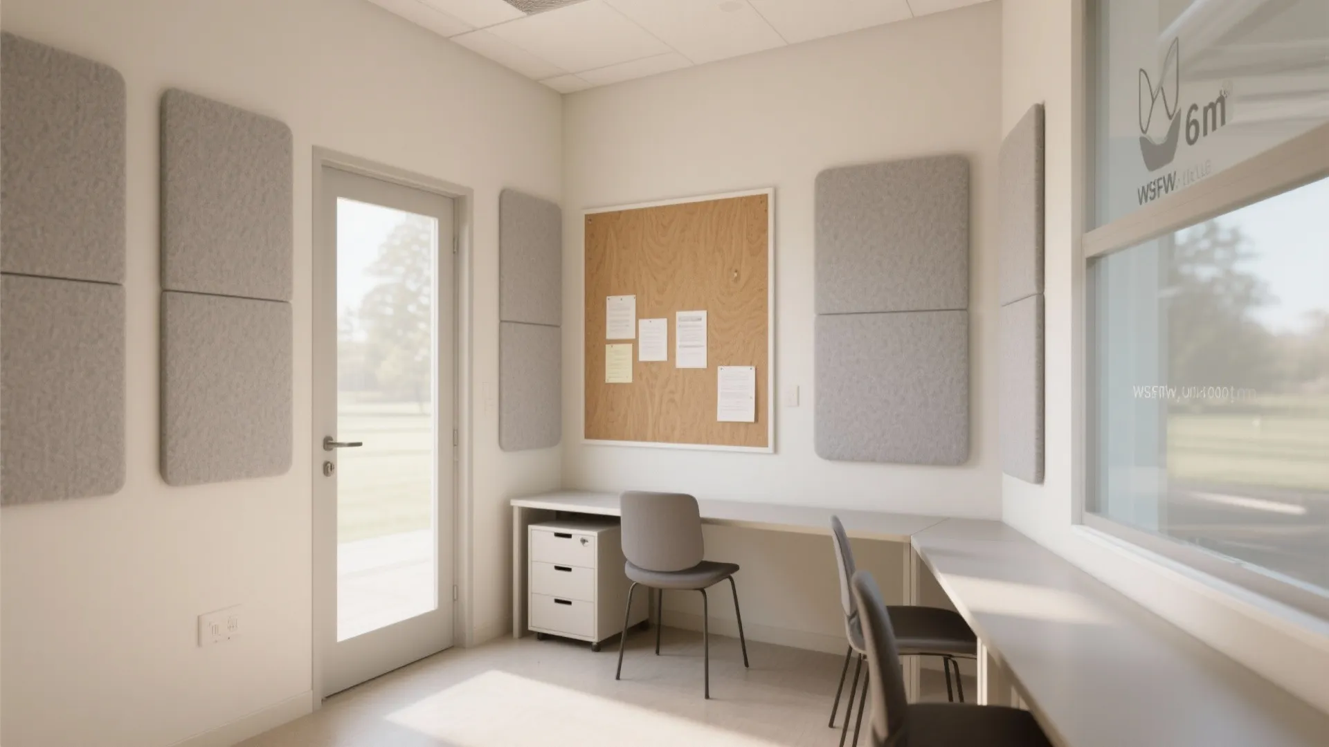 Acoustic-first minimalism for deep focus