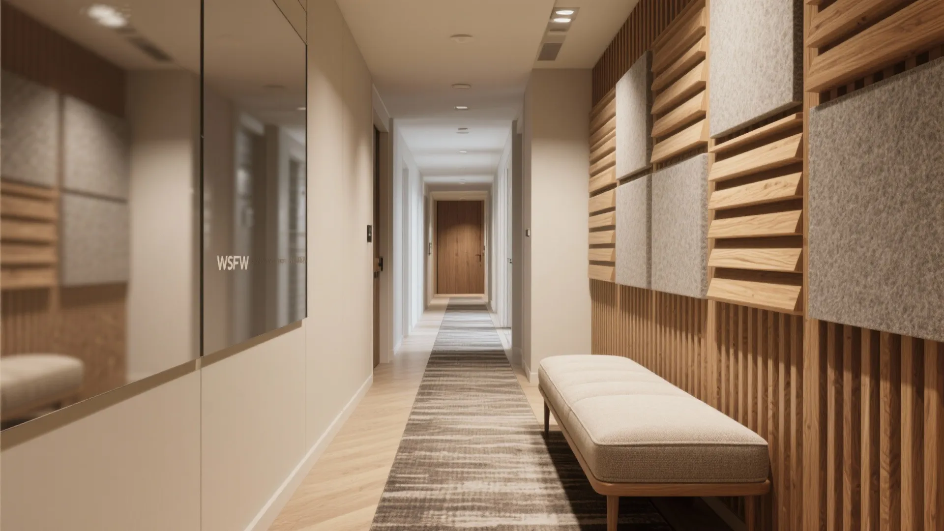 Soft Acoustic Modules for Calm Halls