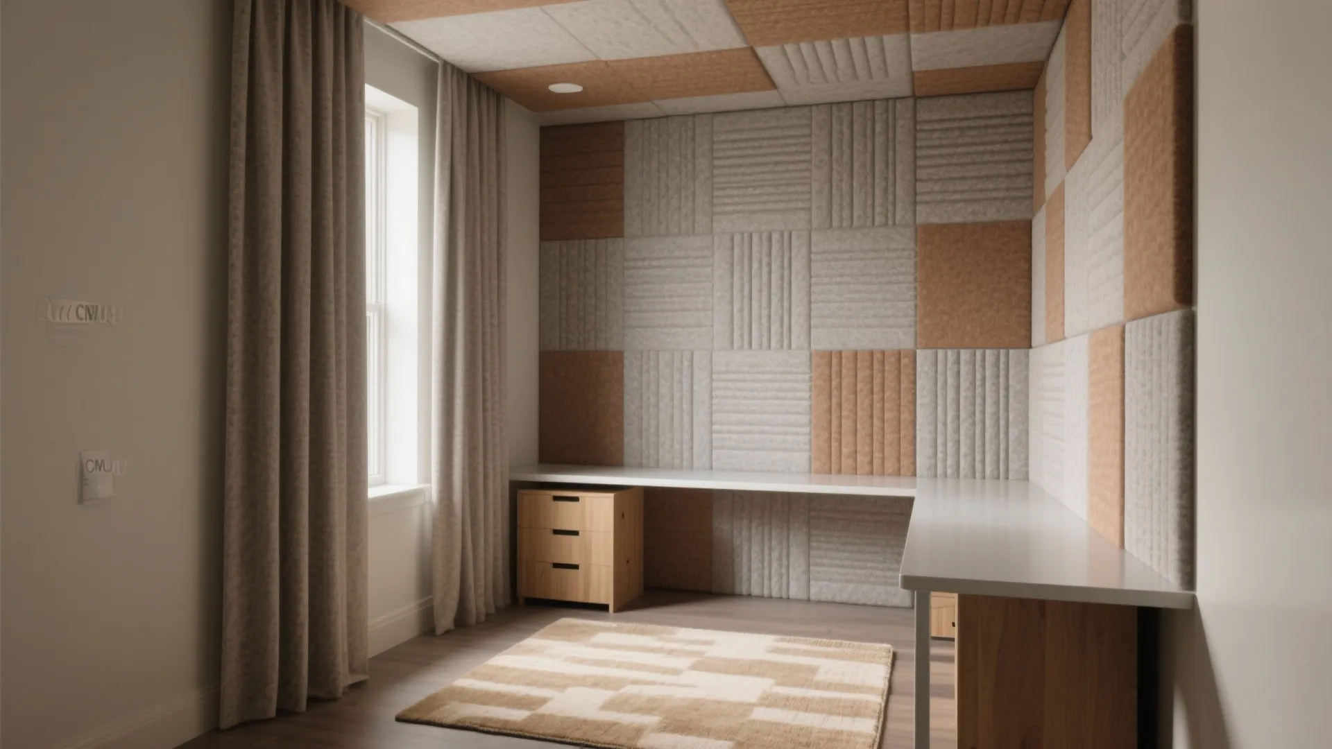 Soft acoustic layers with light neutrals