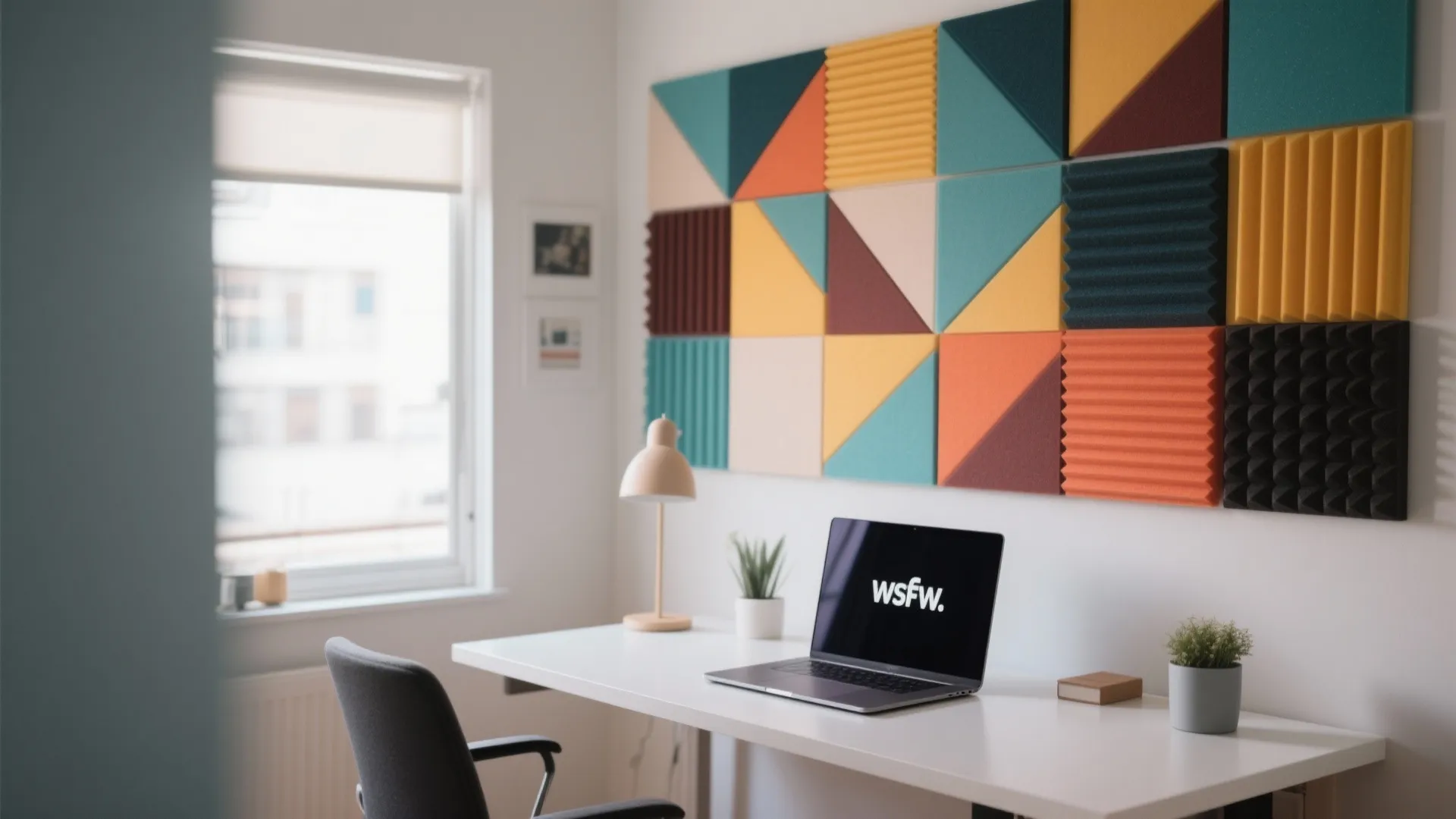 7. Acoustic Panels as Wall Art