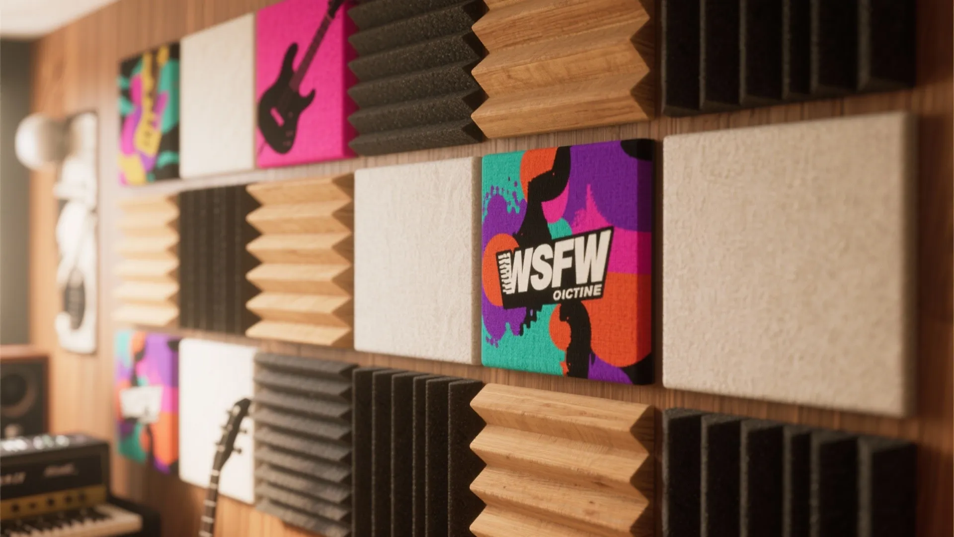 1. Acoustic Panel Art