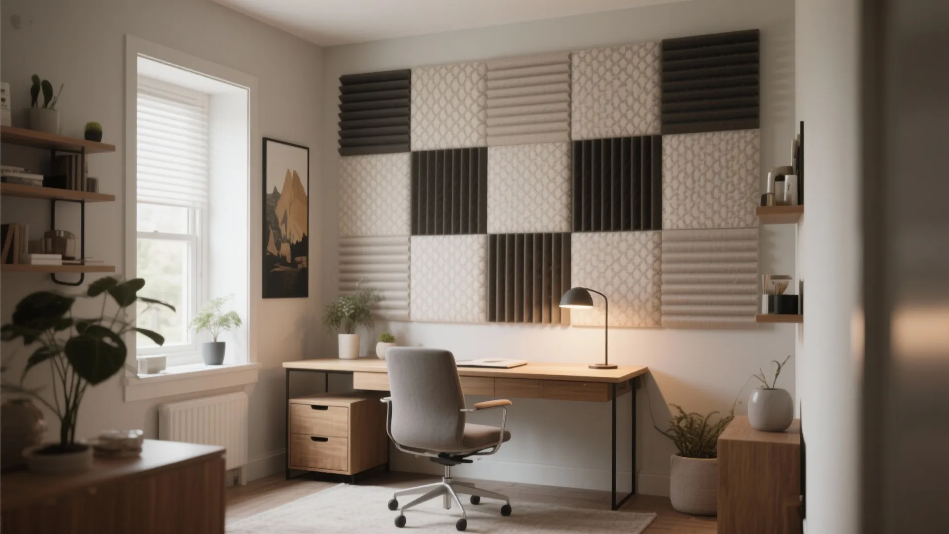 10. Acoustic Panels Disguised as Decor