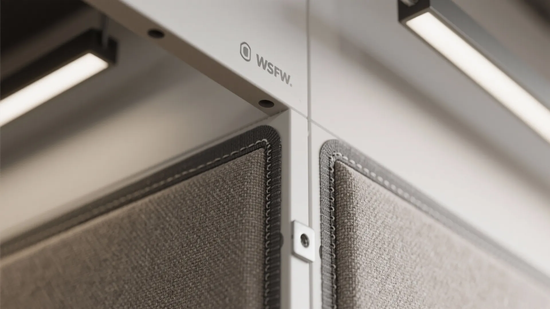 3) Track-Lit Grid with Acoustic Panels