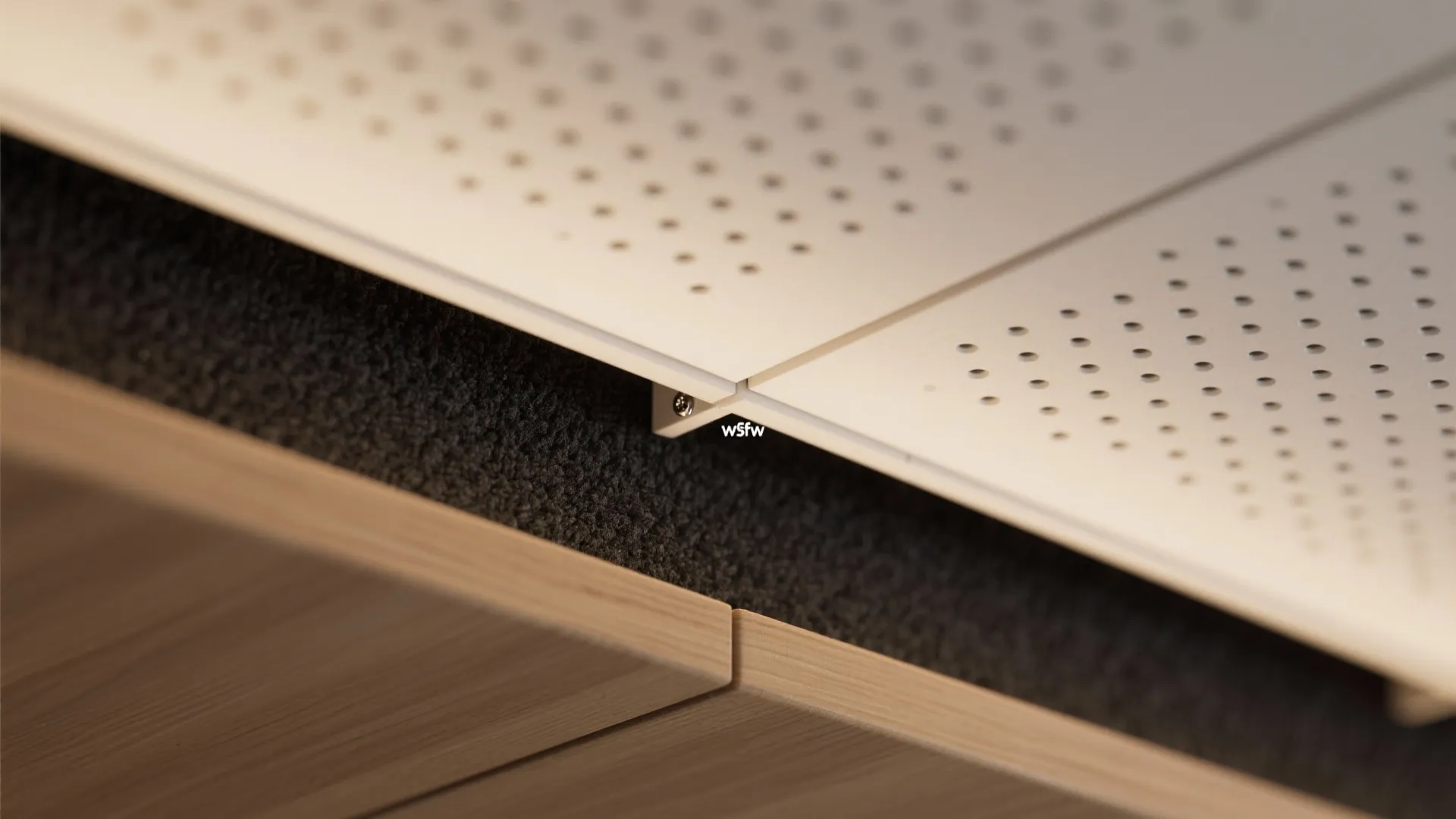 Acoustic-First Perforated or Fabric Panels for Calm TV Nights