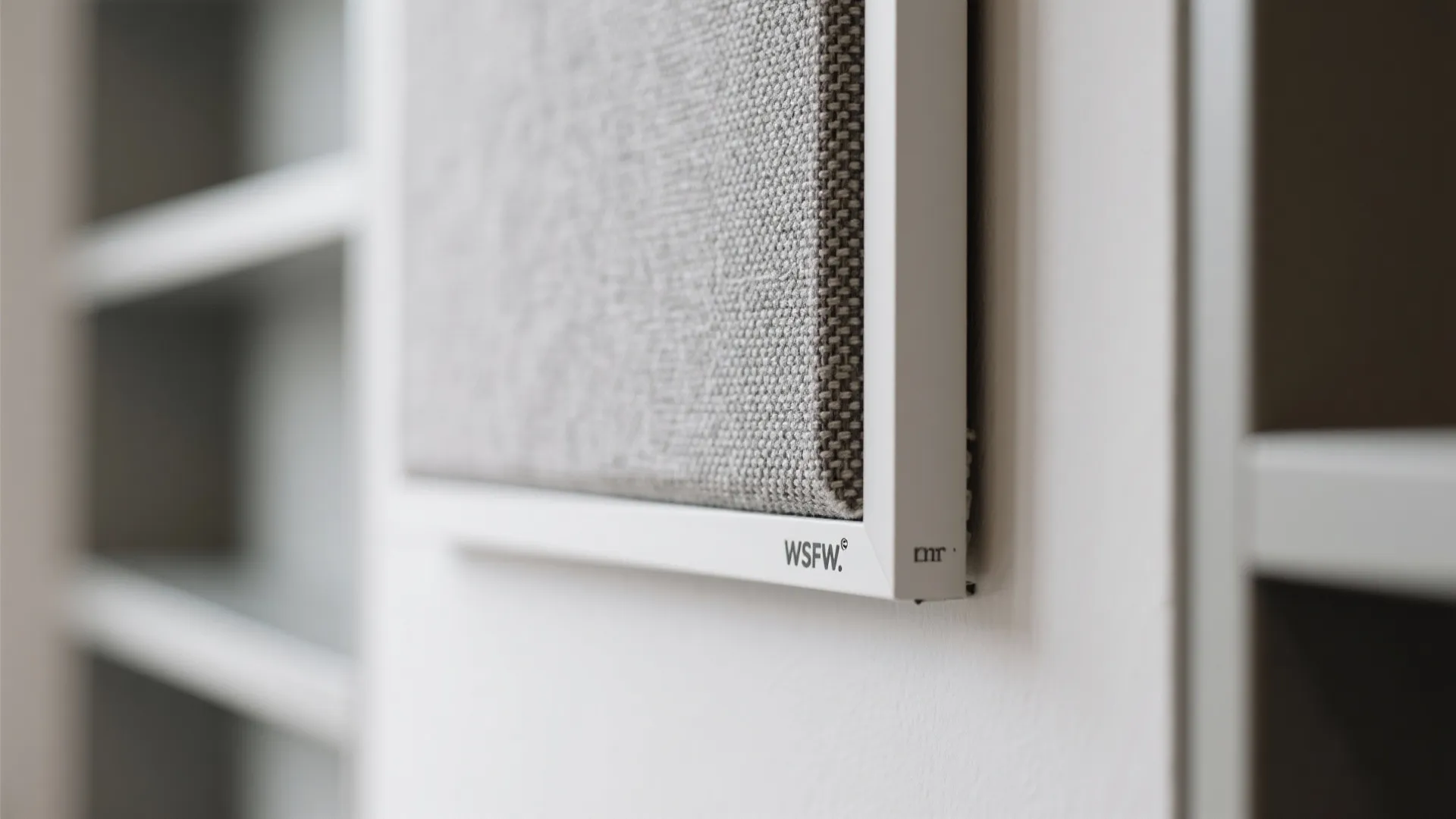 Acoustic Wall Art and Built-in Shelving