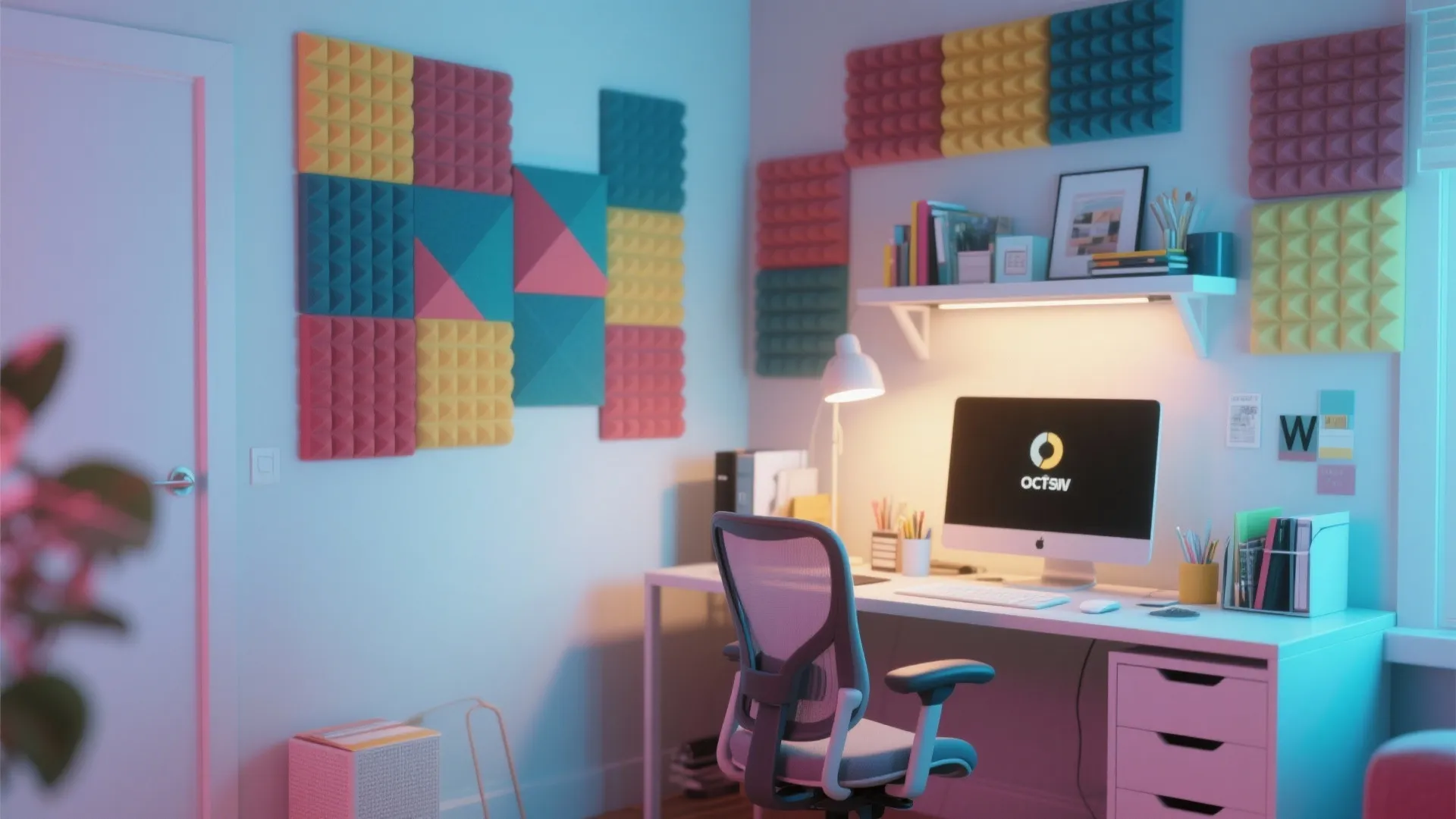 7. Acoustic Panels as Art