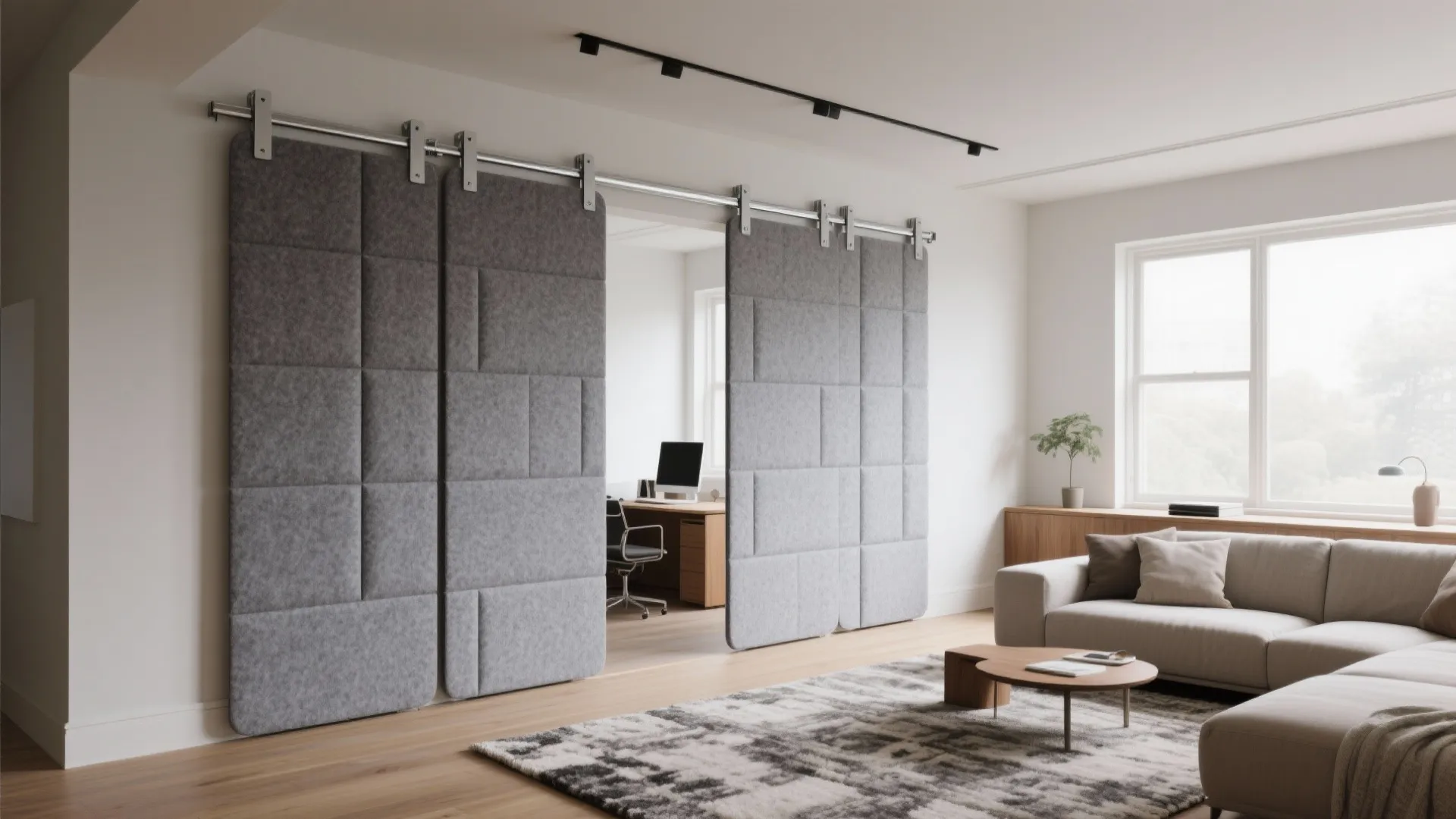 Acoustic Sliding Panels for Flexible Privacy