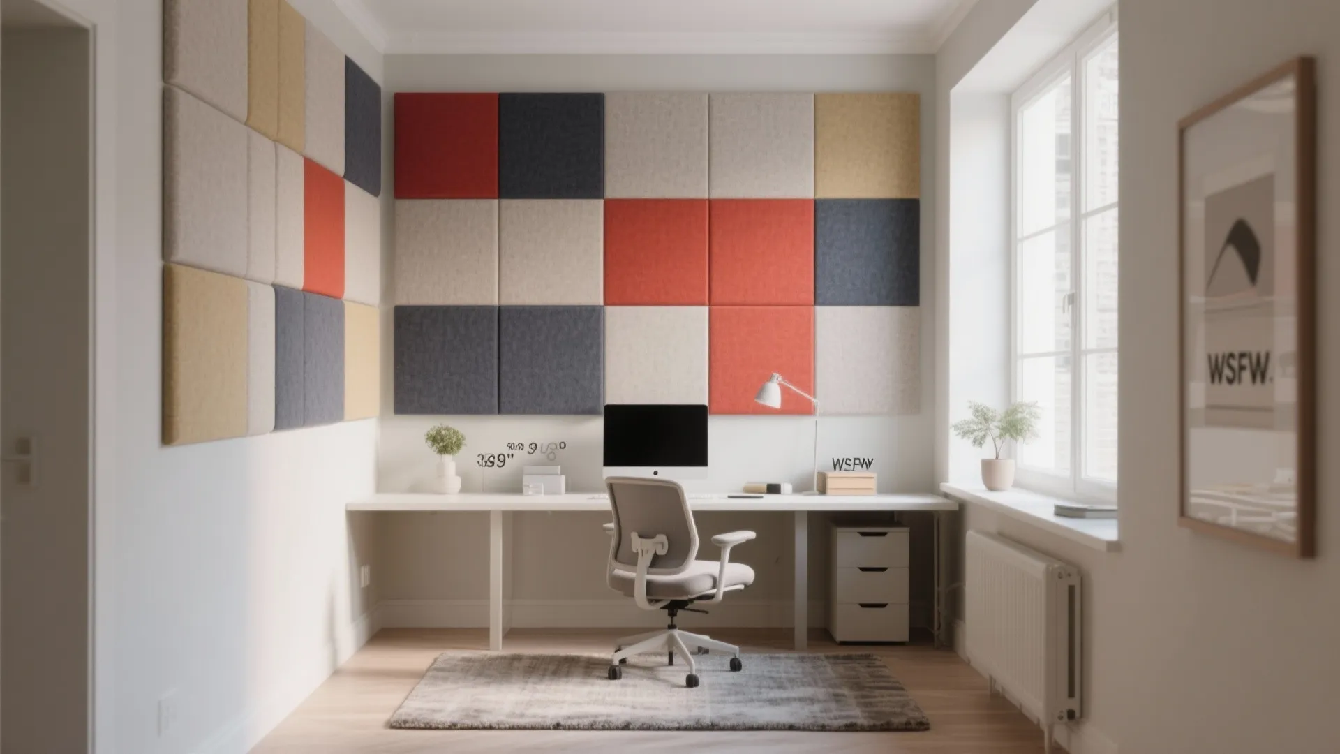 Acoustic Panels as Art (Plus Smart Color-Blocking)