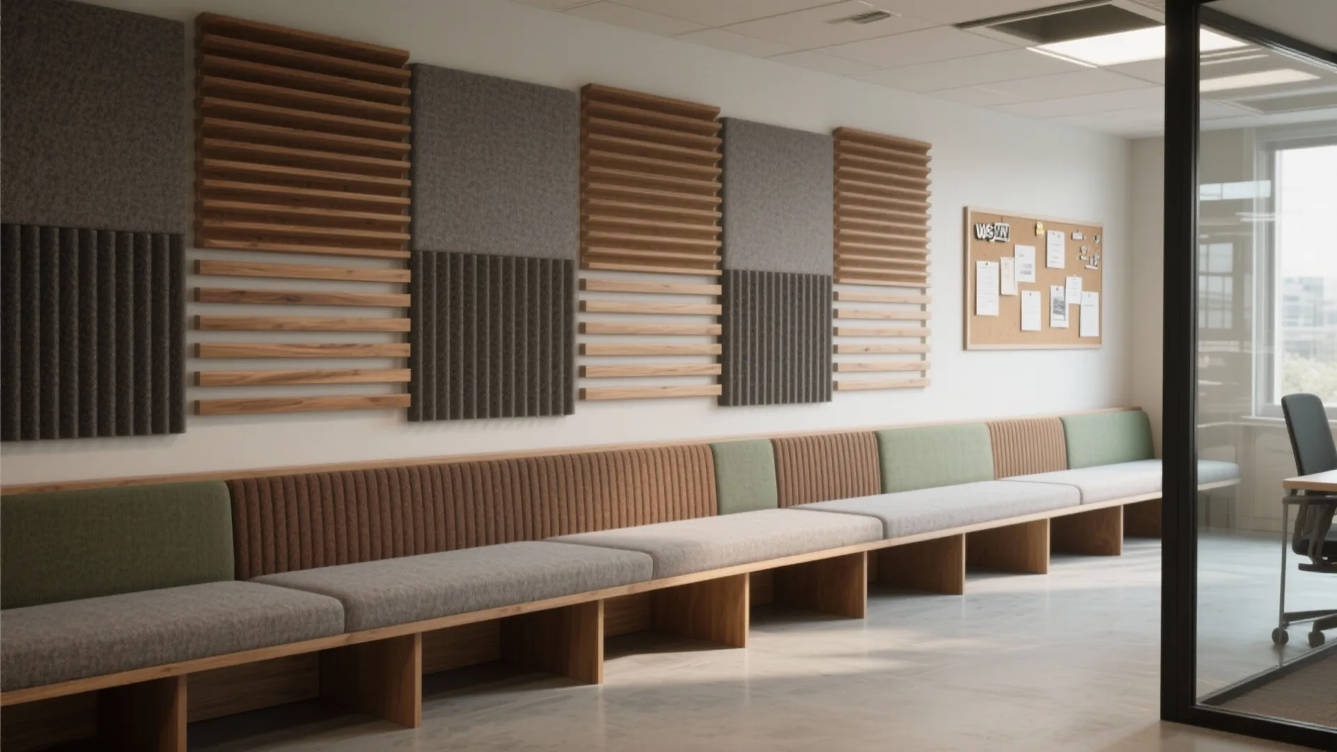 Textured Acoustic Panels for Quiet, Cozy Focus