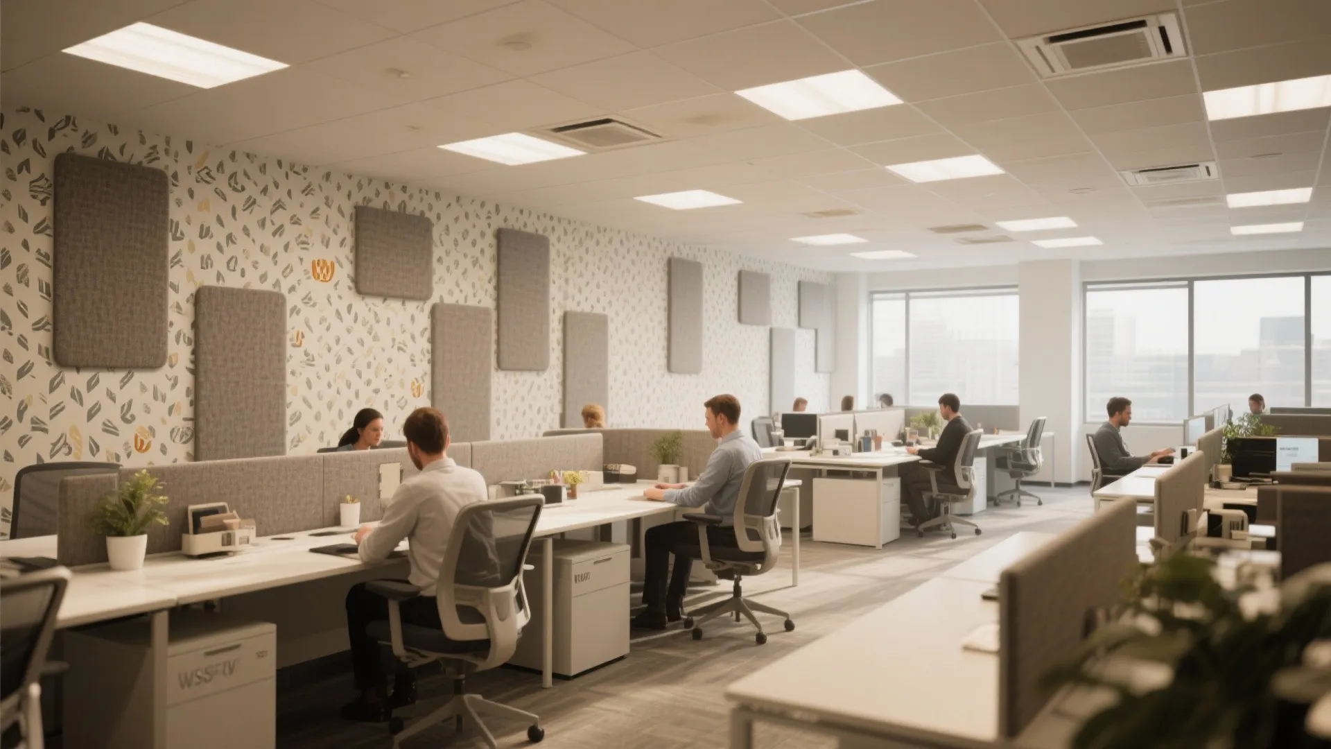 5. Acoustic Wallpaper and Printed Sound Panels