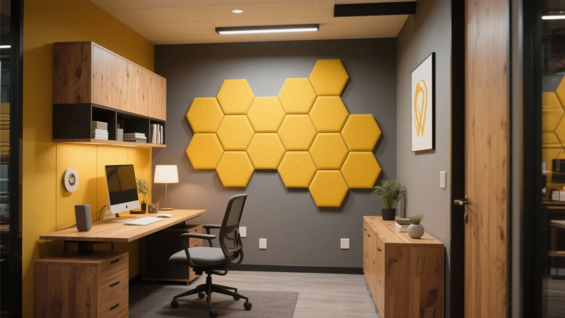 8. Acoustic Panels that Double as Art
