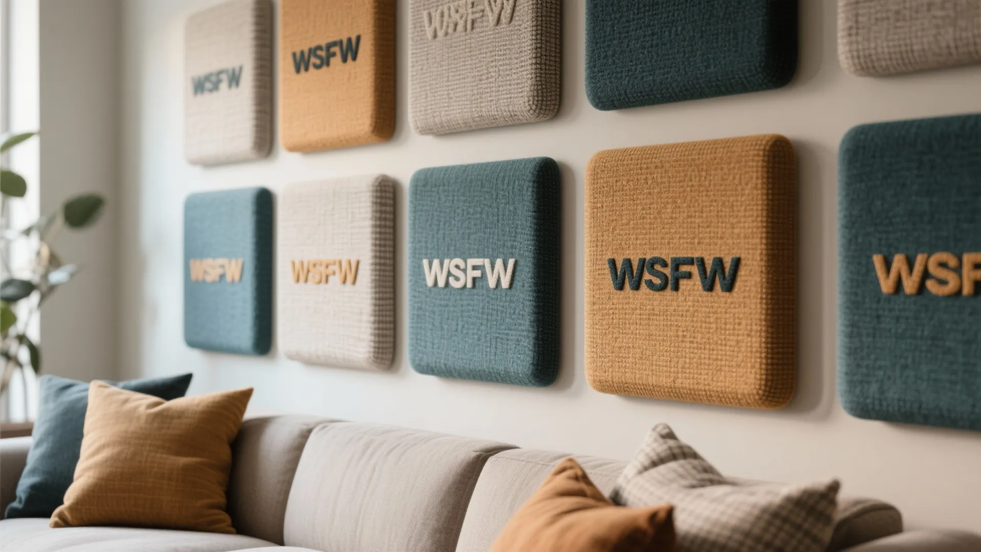 9. Acoustic Panels as Decor