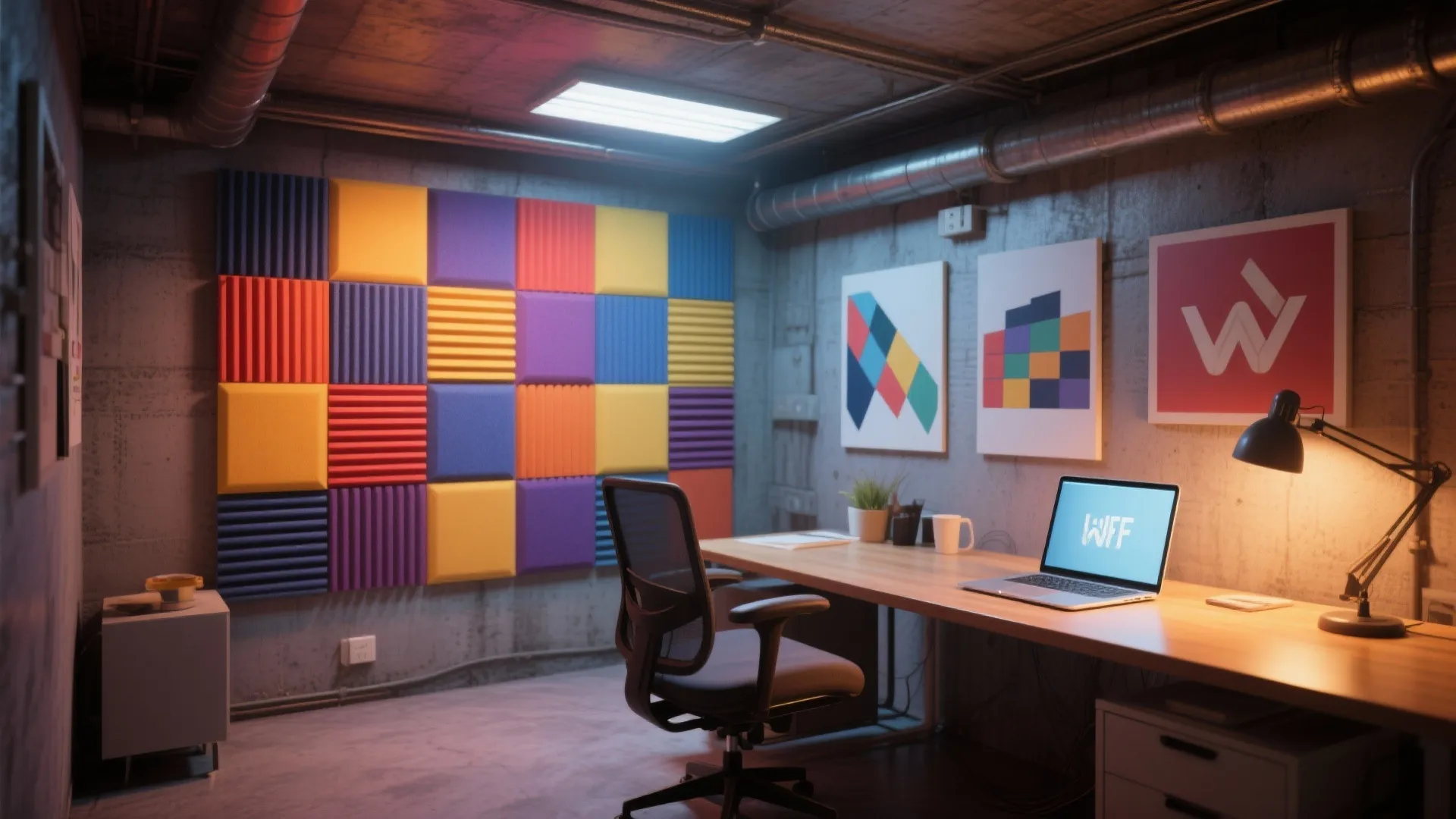 5. Acoustic Panels as Decor