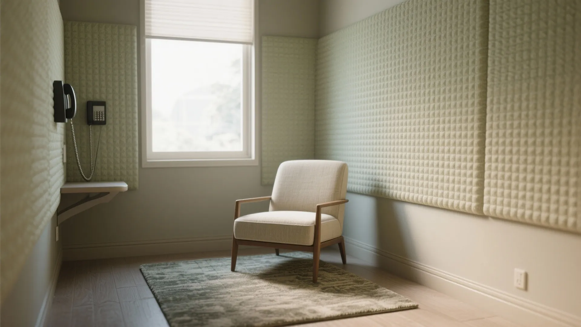 Acoustic and Textured Wallpaper for Quiet Work