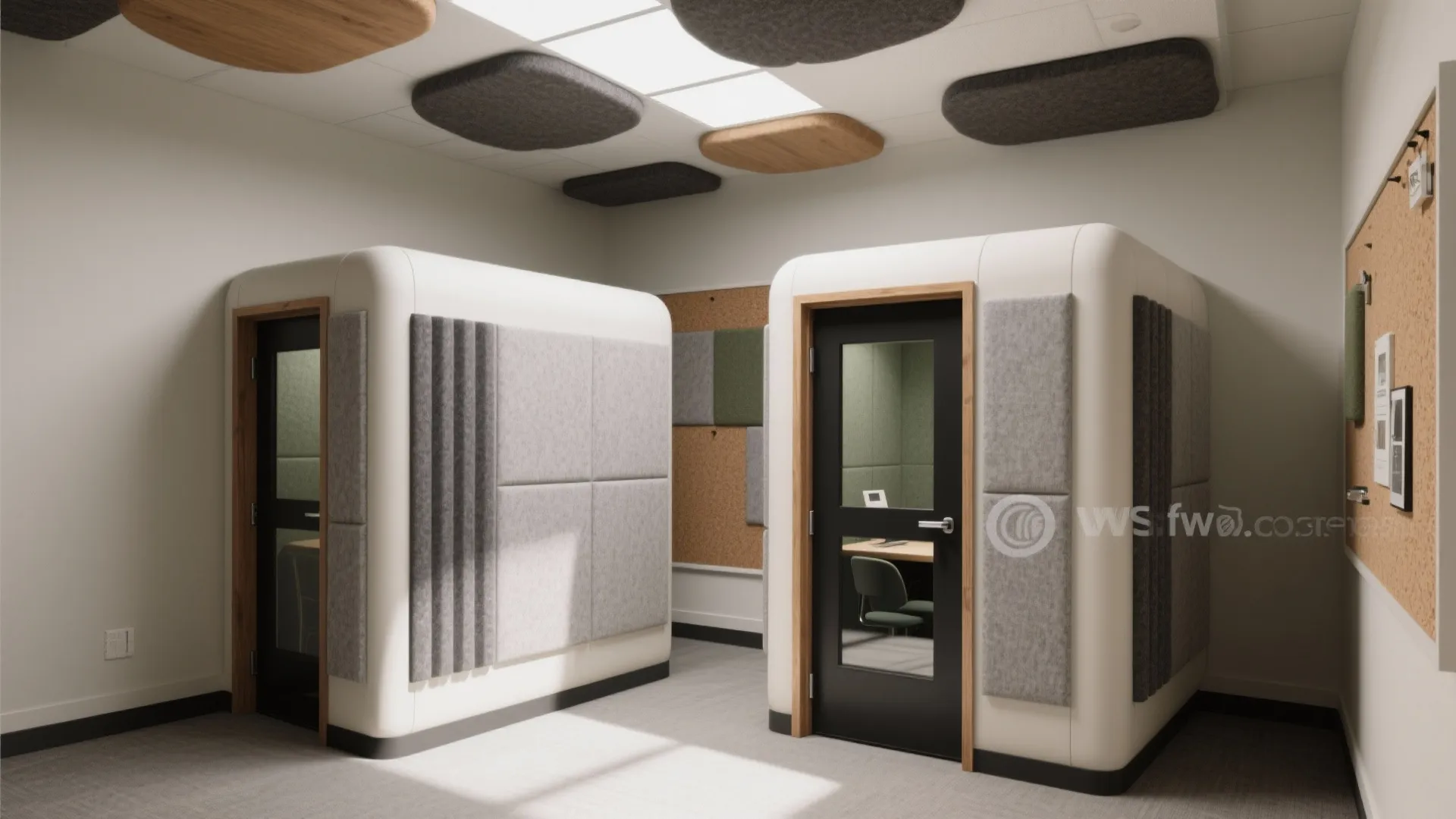 Acoustic-first micro study pods