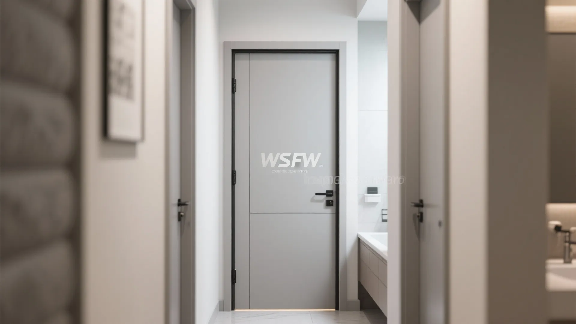 Acoustic-Core PVC Door for Quiet Bathrooms