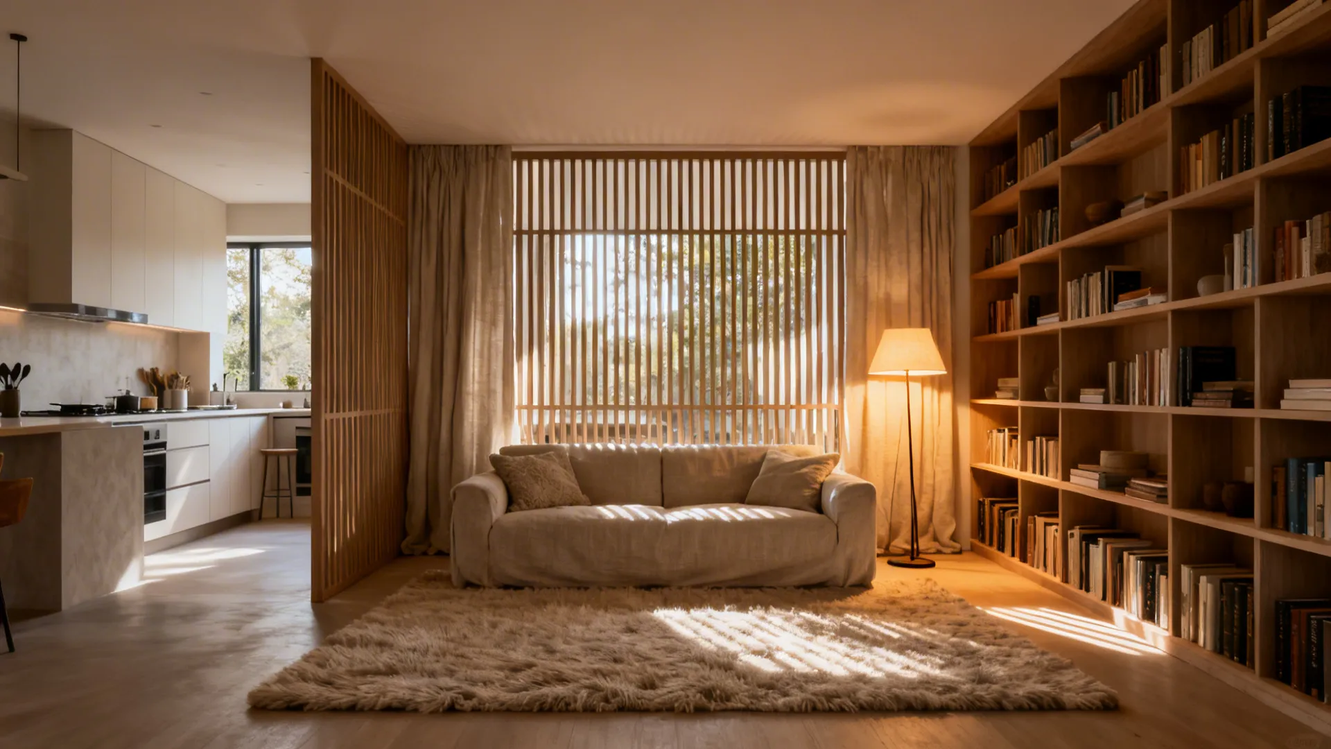 3) Acoustic Zoning: Soft Layers for the “Quiet” Living Room