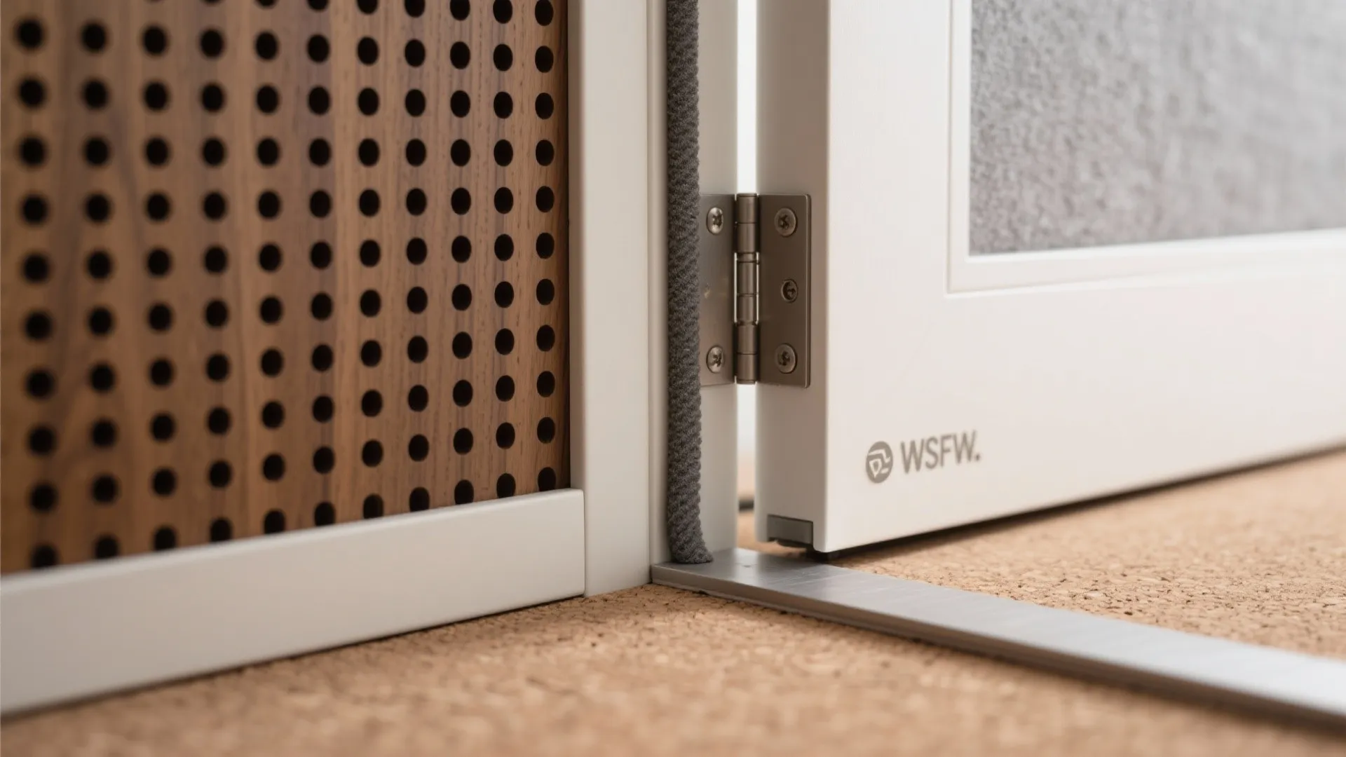 Acoustic zoning with double-door entries