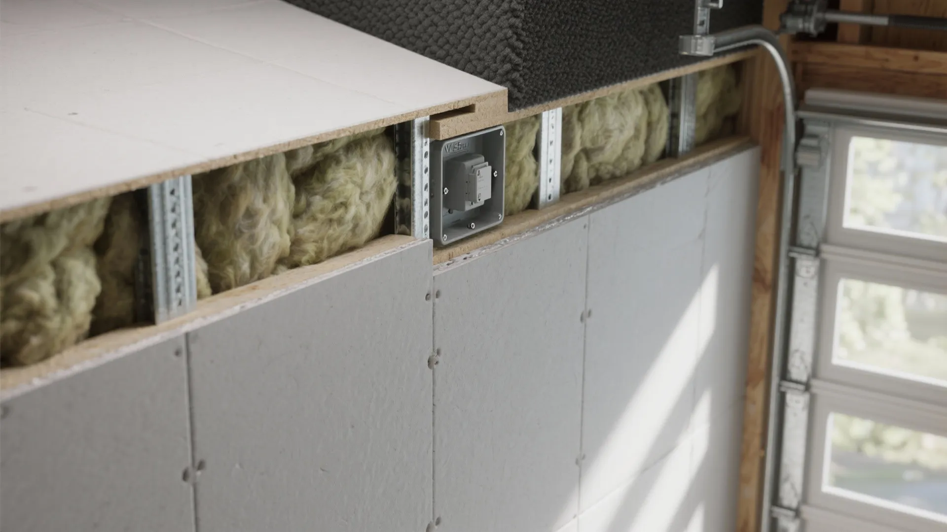 Acoustic and thermal calm on shared walls