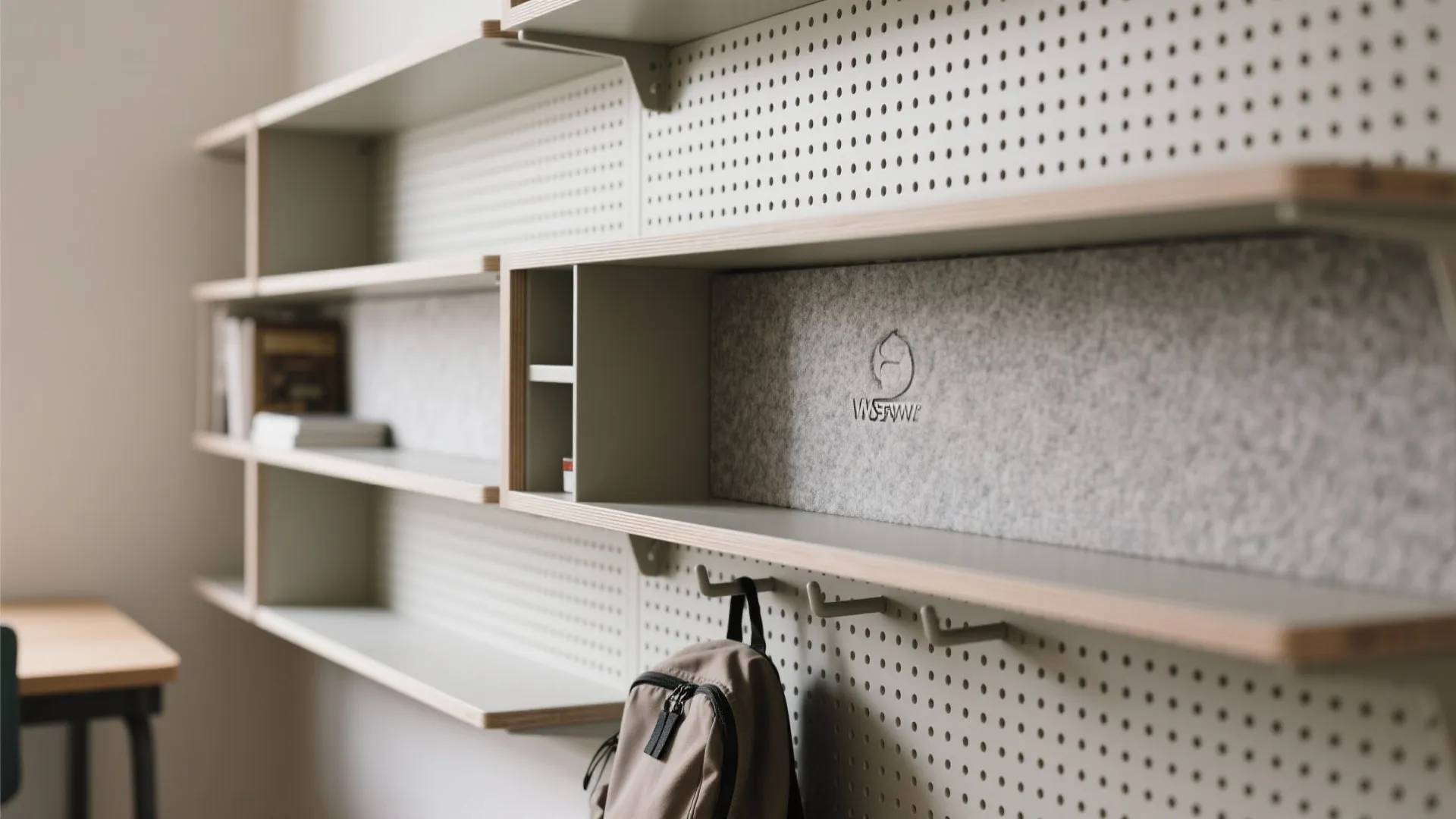 Minimalist Storage that Doubles as Sound Control