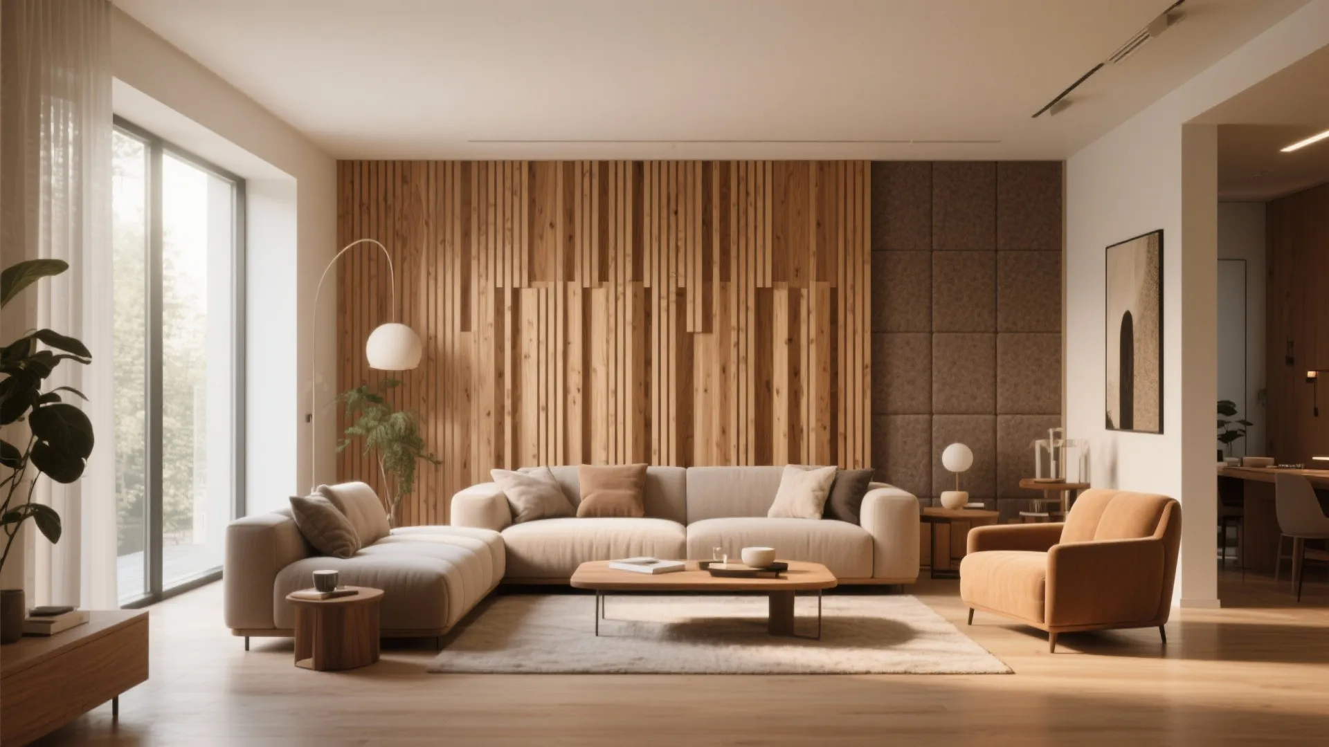 5. Acoustic Slat Panels