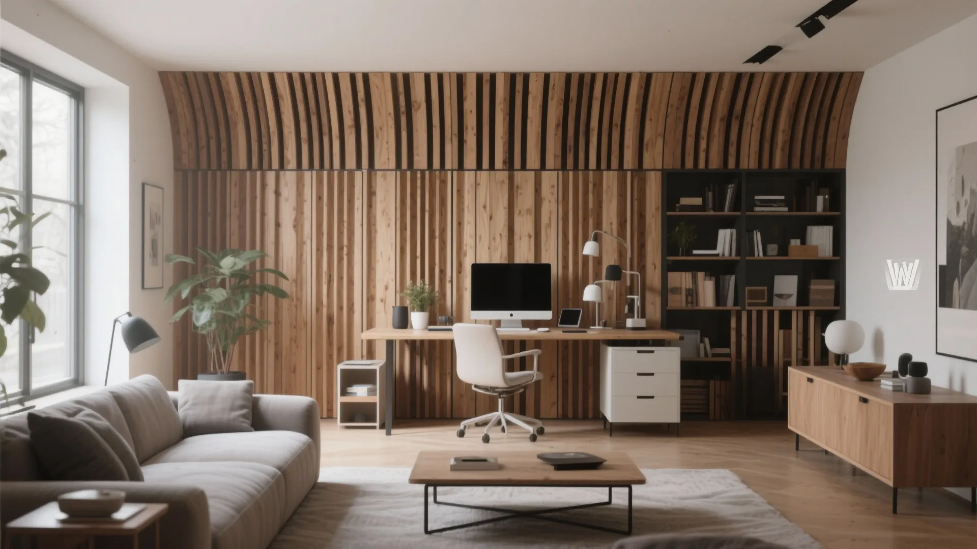 8. Acoustic Slat Panels