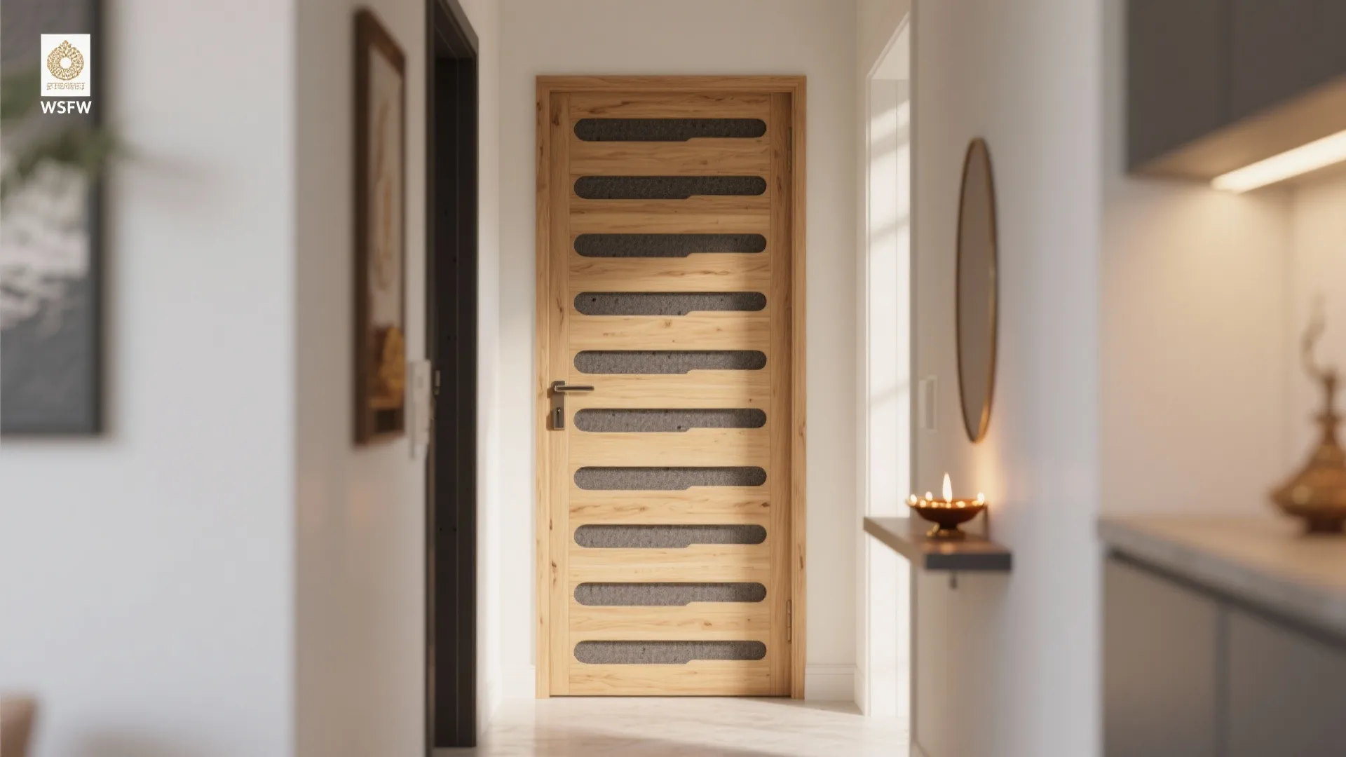 Acoustic Wooden Slats with Perforations