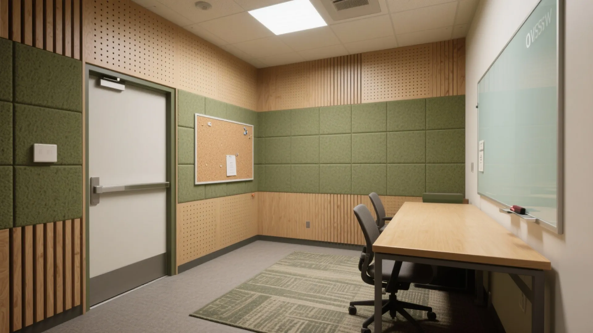 Acoustic Zoning and Soft Layers for Quiet Focus