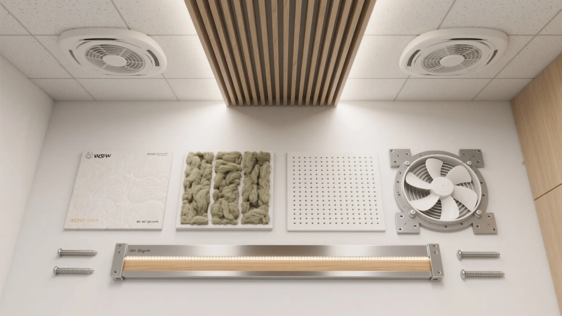 Center Spine with Acoustic Layers