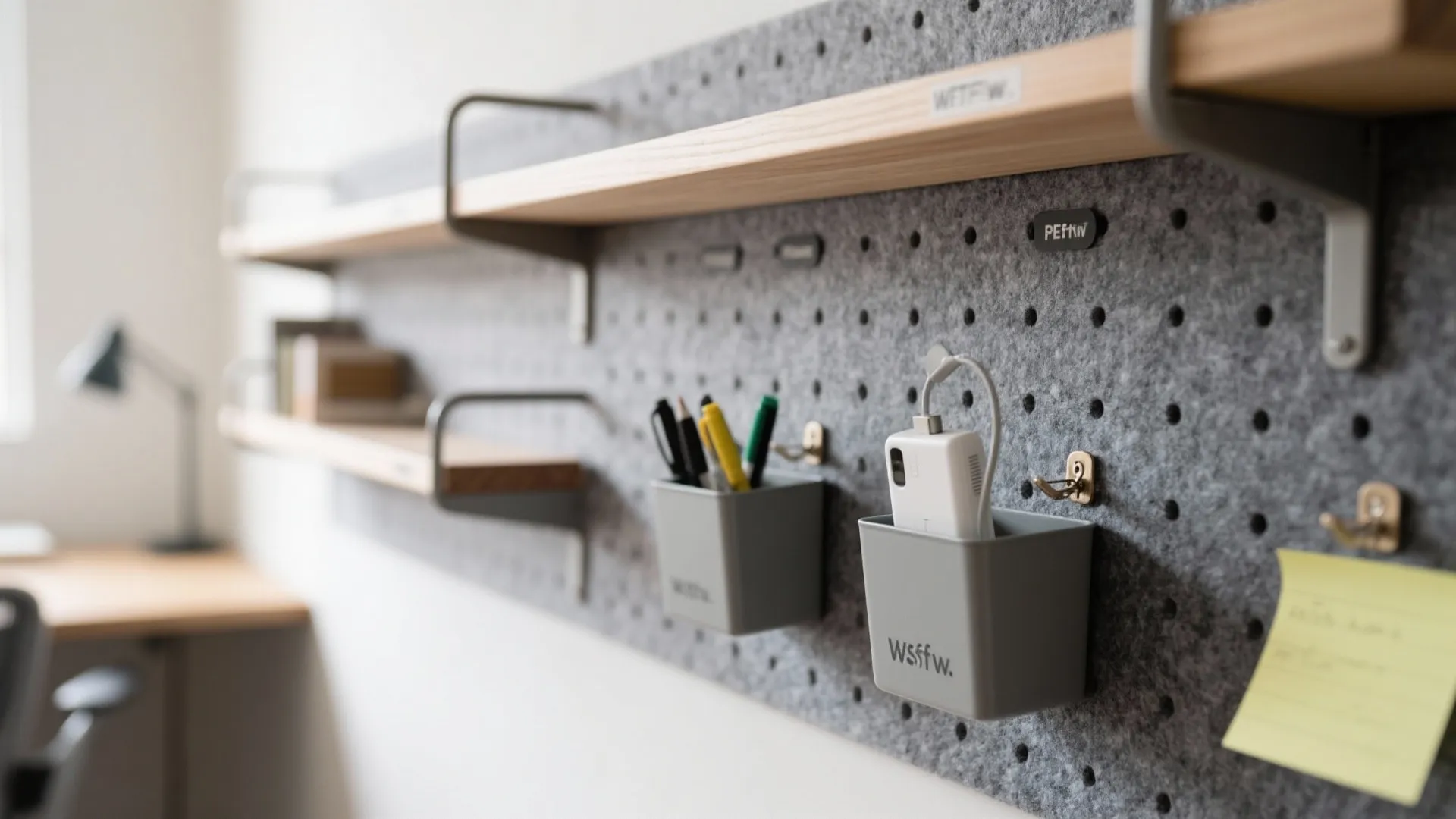 1) Minimalist storage that doubles as acoustics