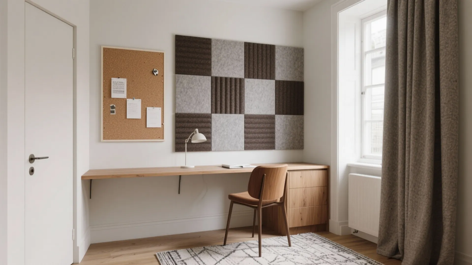 3) Acoustic Comfort: Soft Panels, Curtains, and Smart Layout