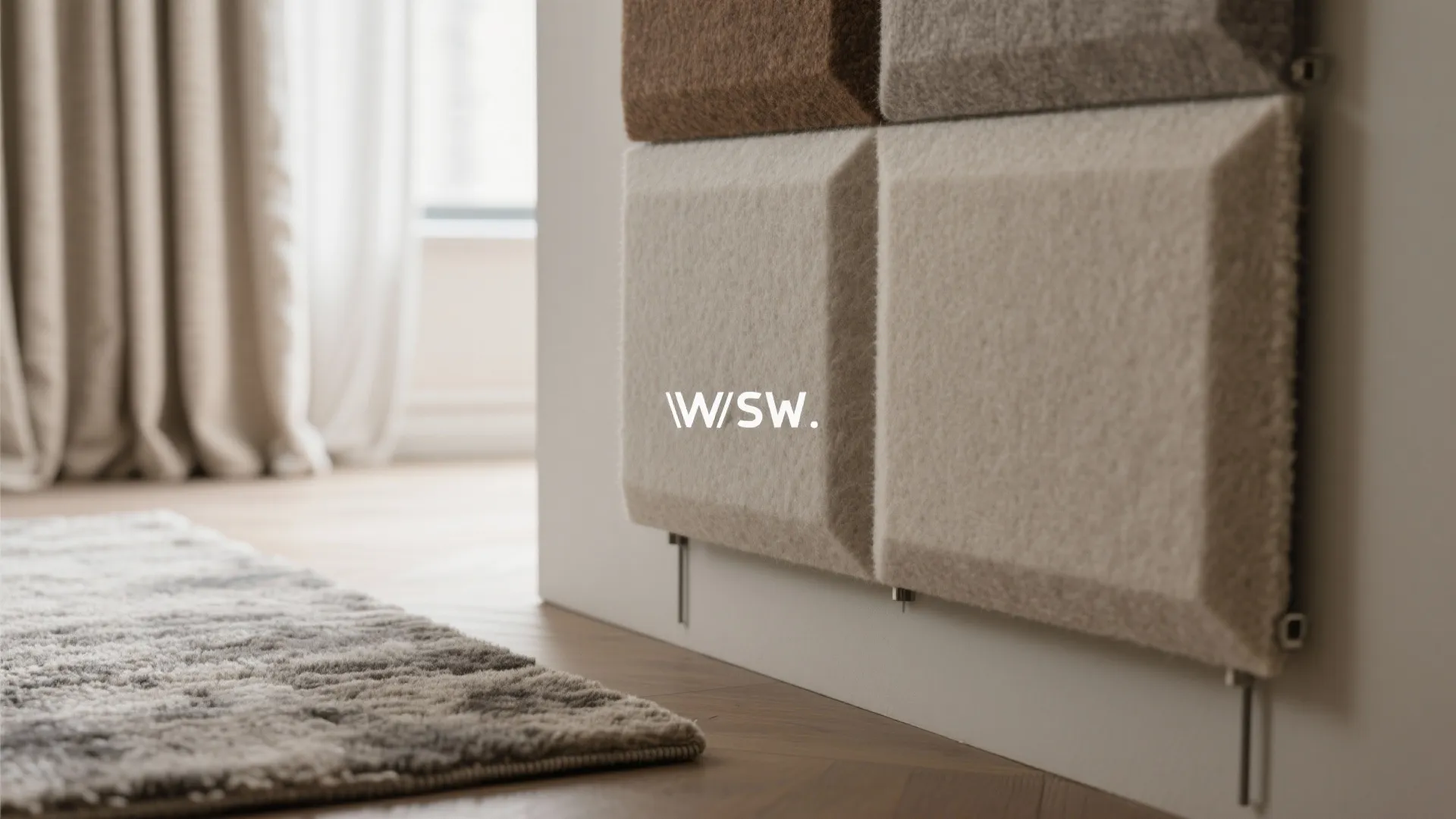 4) Acoustic Panels + Soft Textures
