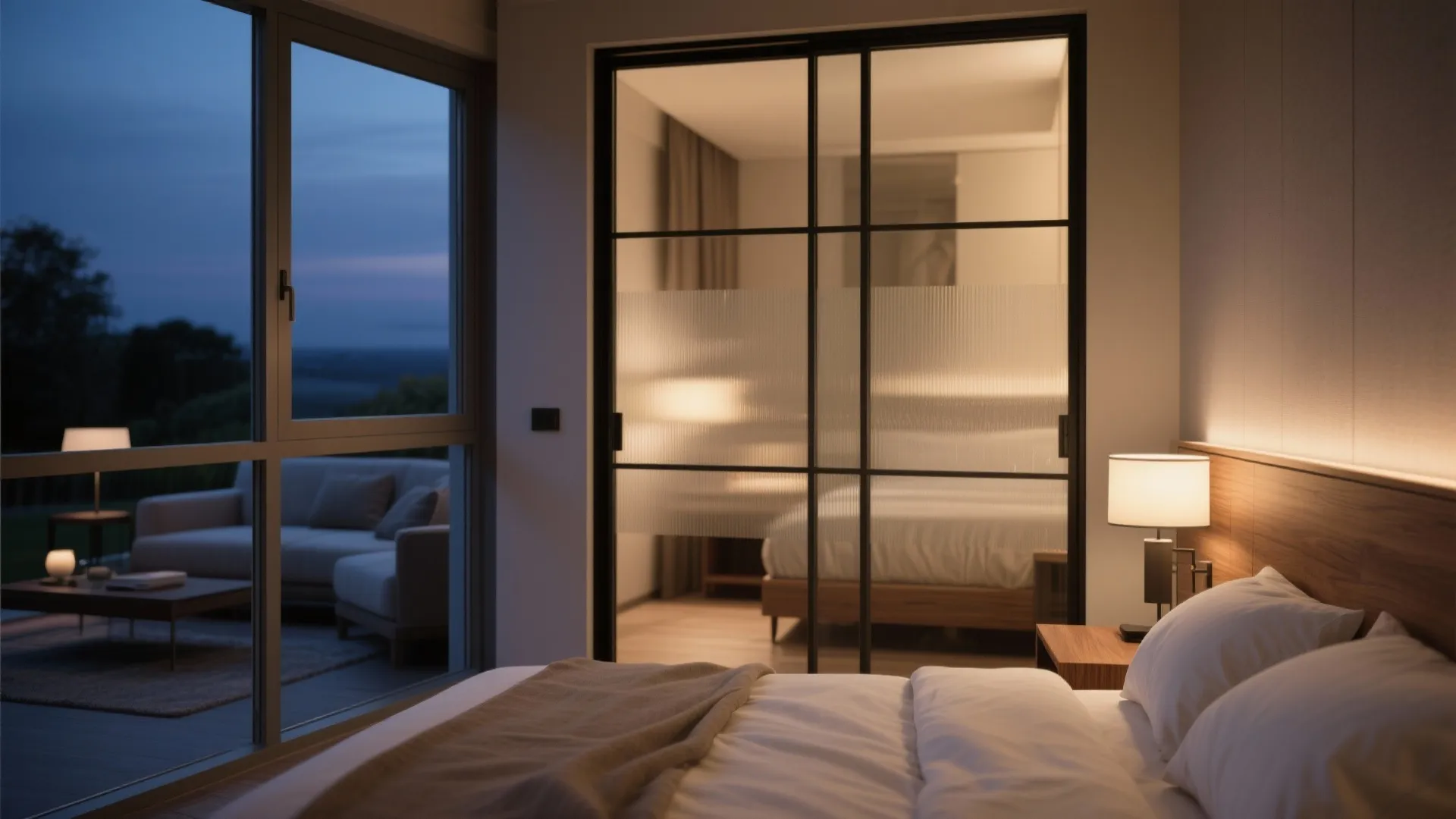 Interior Window with Acoustic and Thermal Strategy