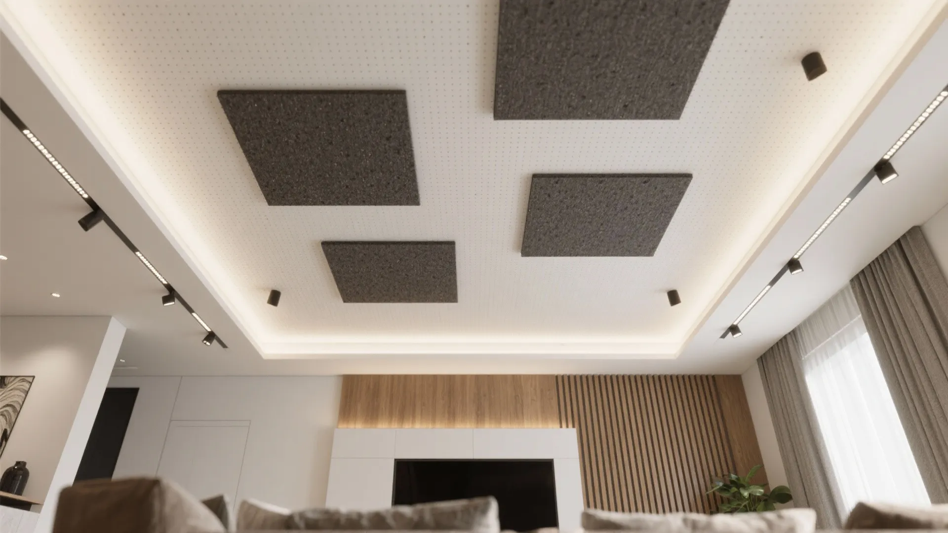 Acoustic Panels + Micro-Perforated Gypsum
