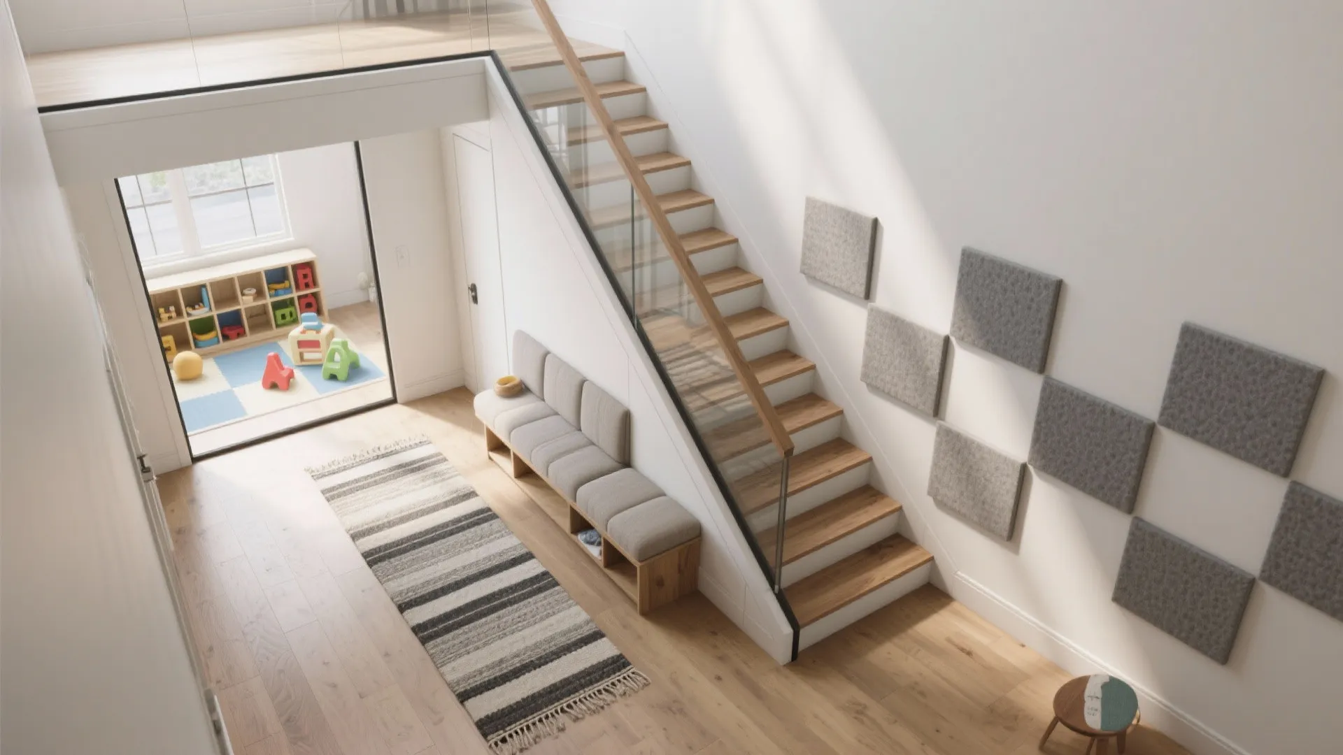 Acoustic Laminated Glass for Quieter Stairwells