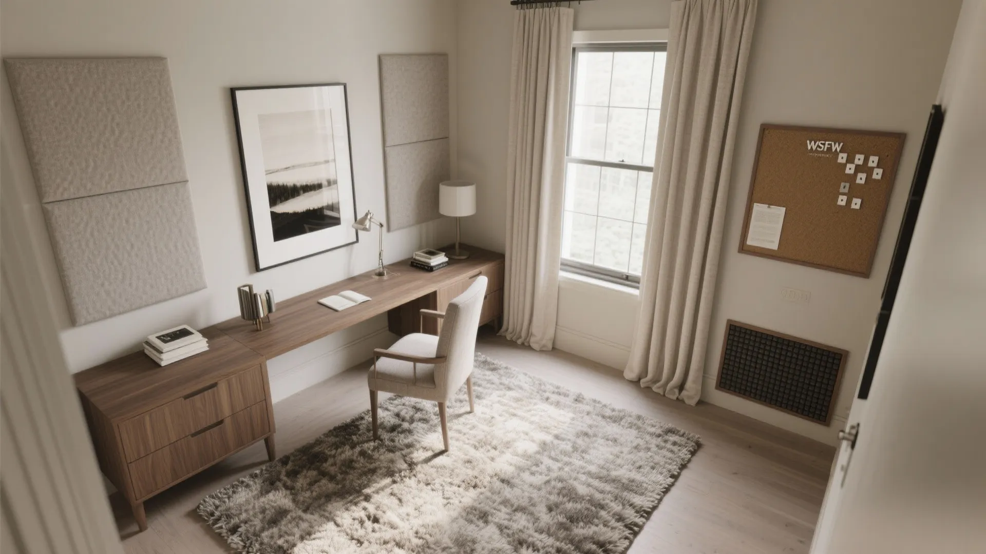 Acoustics and textiles for whisper-quiet focus