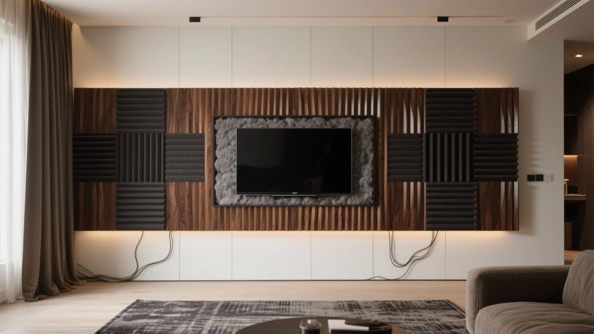 3) Acoustic TV Wall: Panels That Actually Improve Sound