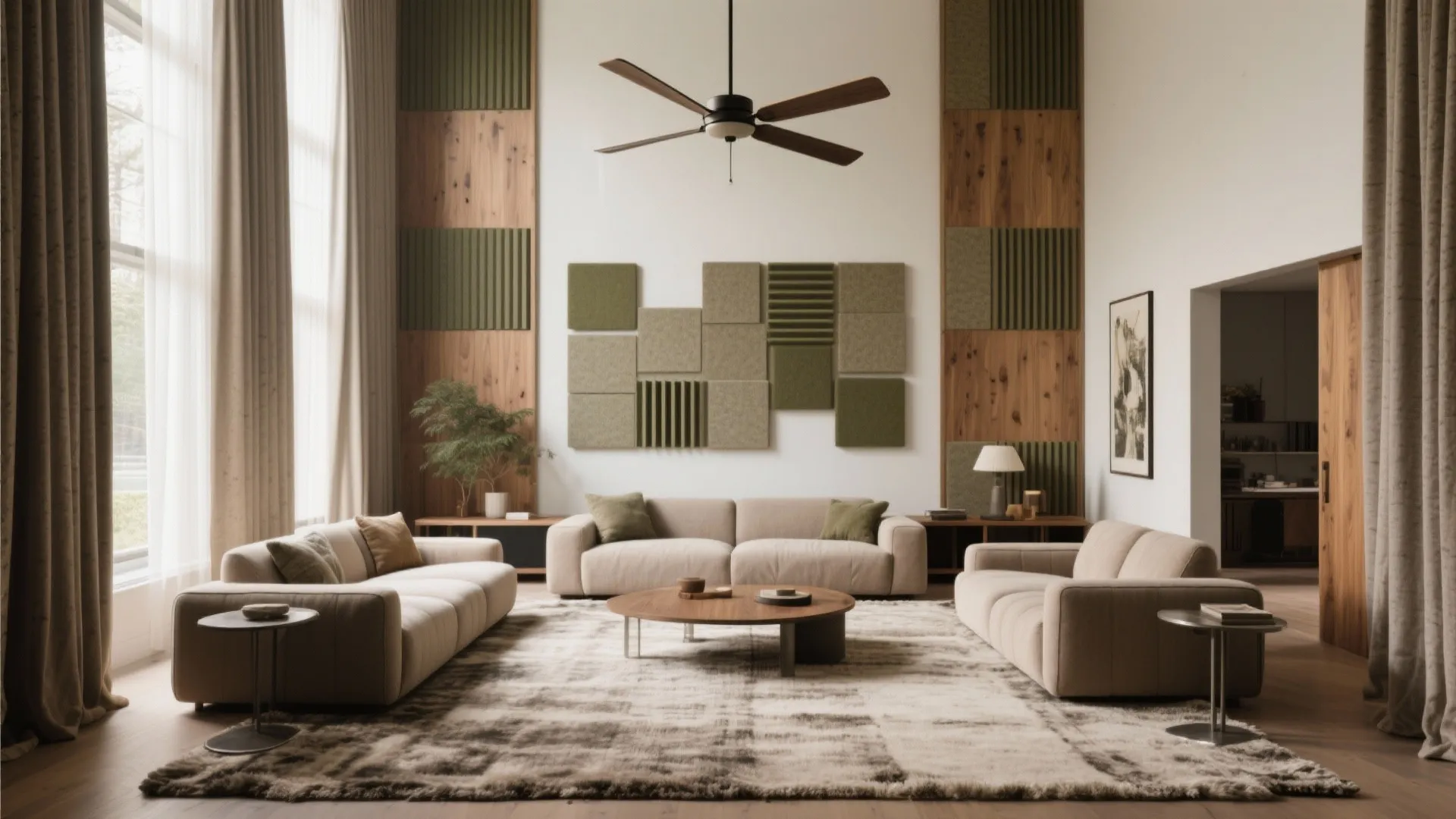 Tame echo, add warmth, and bring back human scale