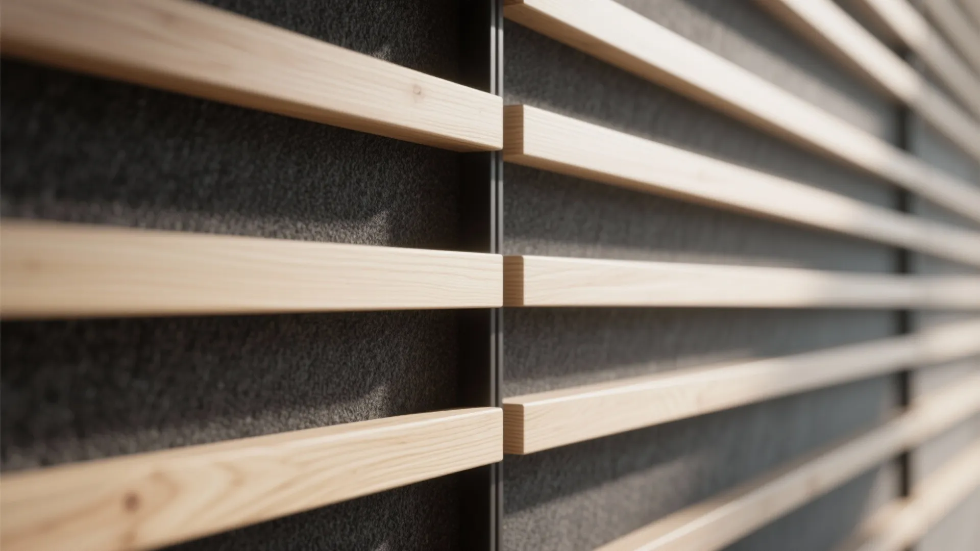 Acoustic Wood Panel Partition