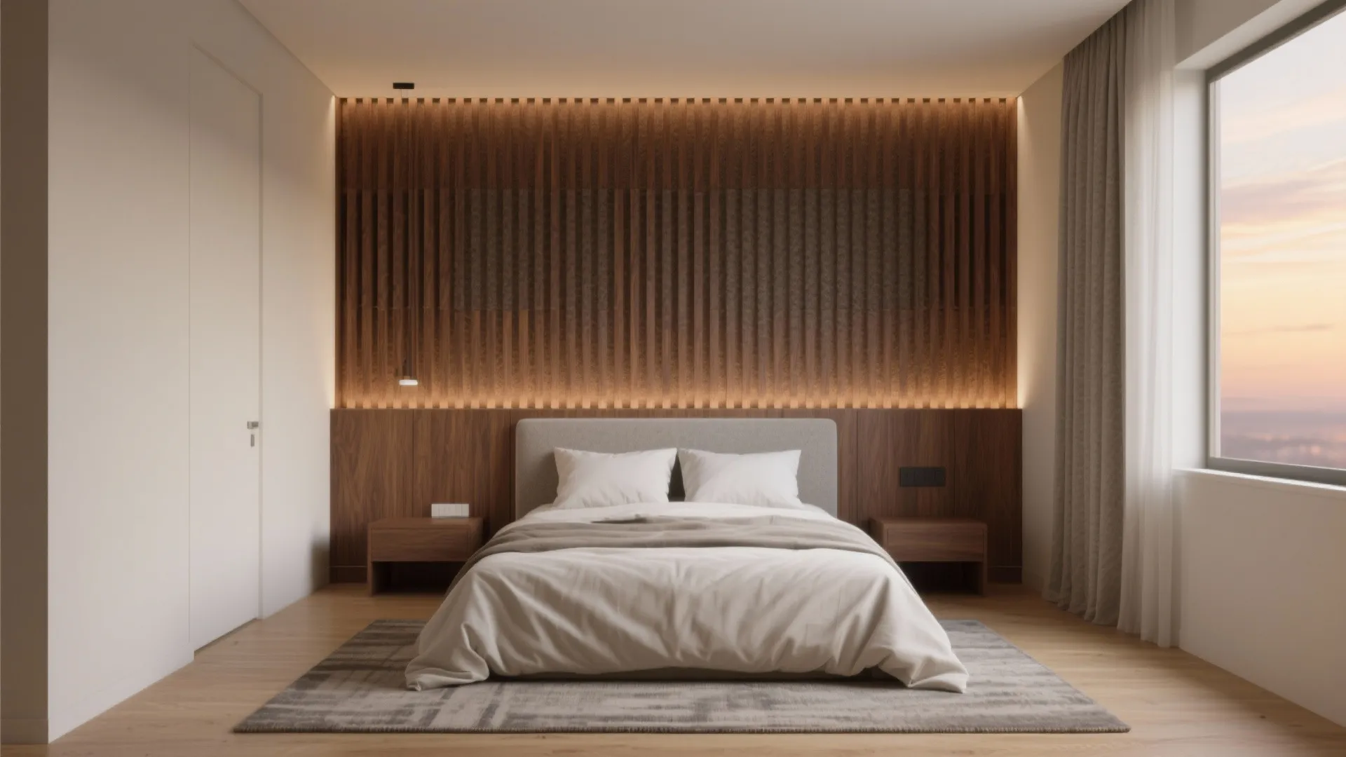 Acoustic WPC Wall Panels for Bedrooms and Home Offices