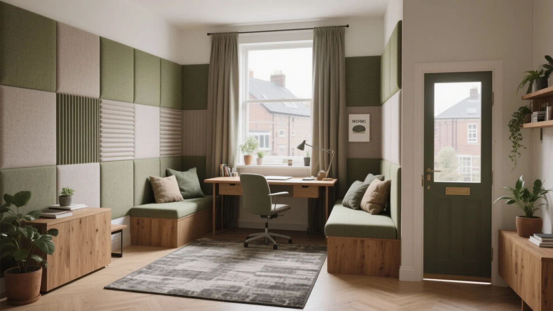 Acoustic zones for shared houses