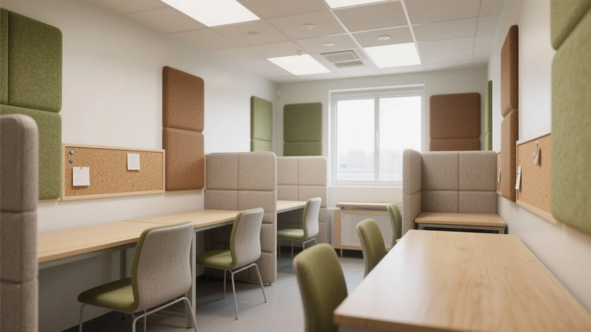 Acoustic zones with soft partitions